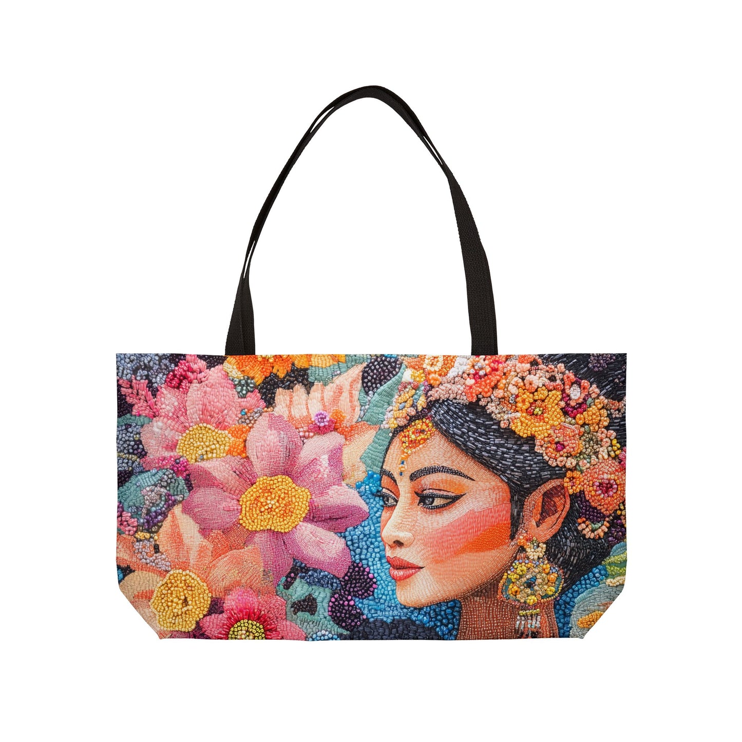 Weekender Tote Bag - Radiant Balinese Beauty from Tabanan's Blooming Paradise