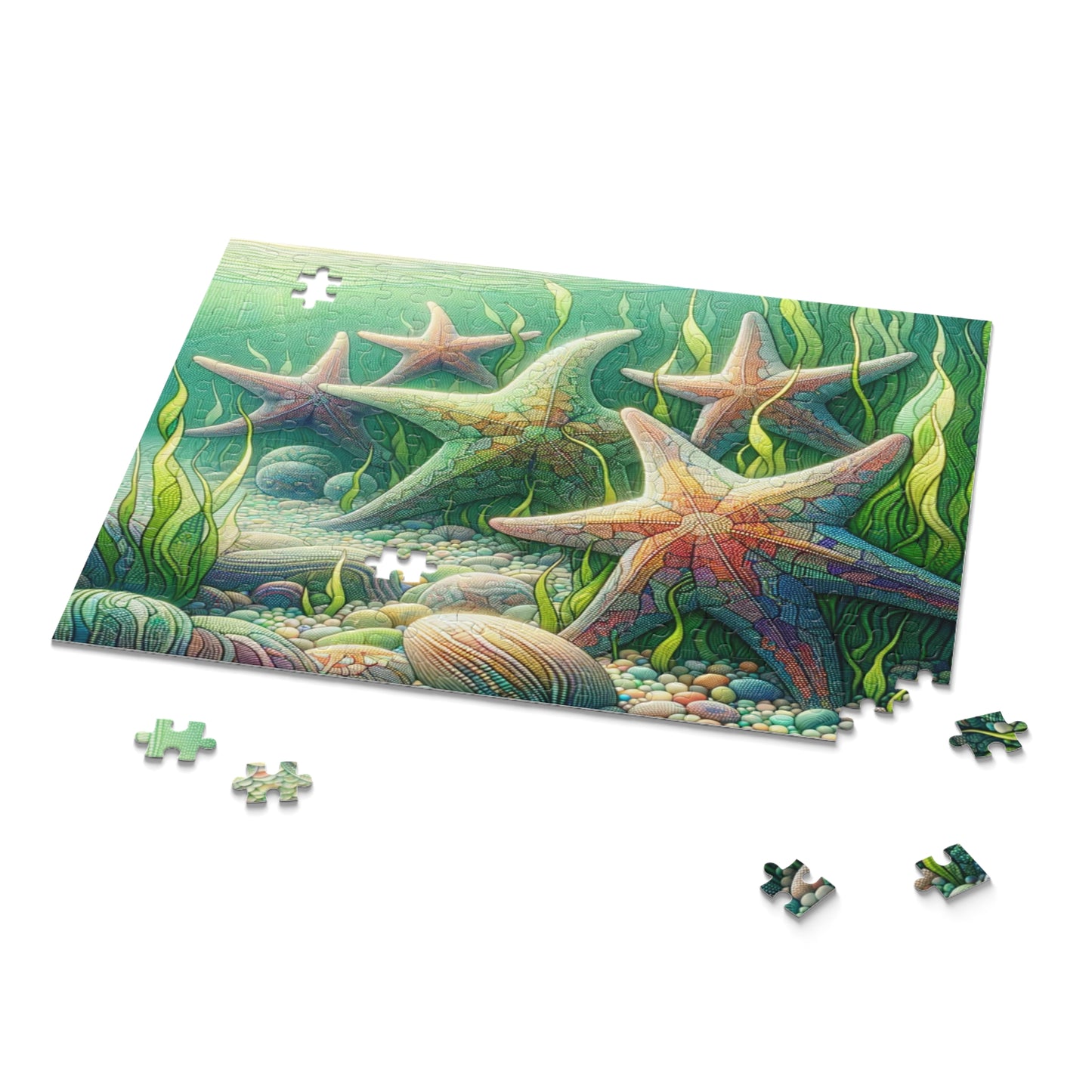 Starfish Serenity: Underwater Mosaic - Puzzle (120, 252, 500-Piece)