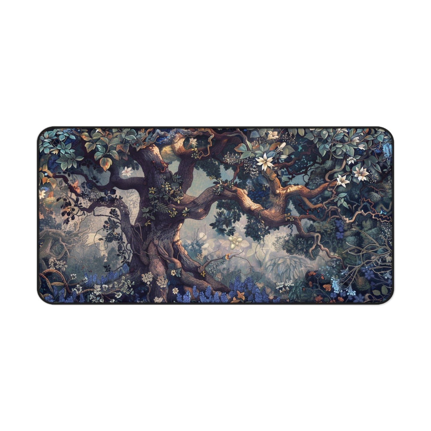 Gaming Desk Mat - Enchanted Garden of Whispers