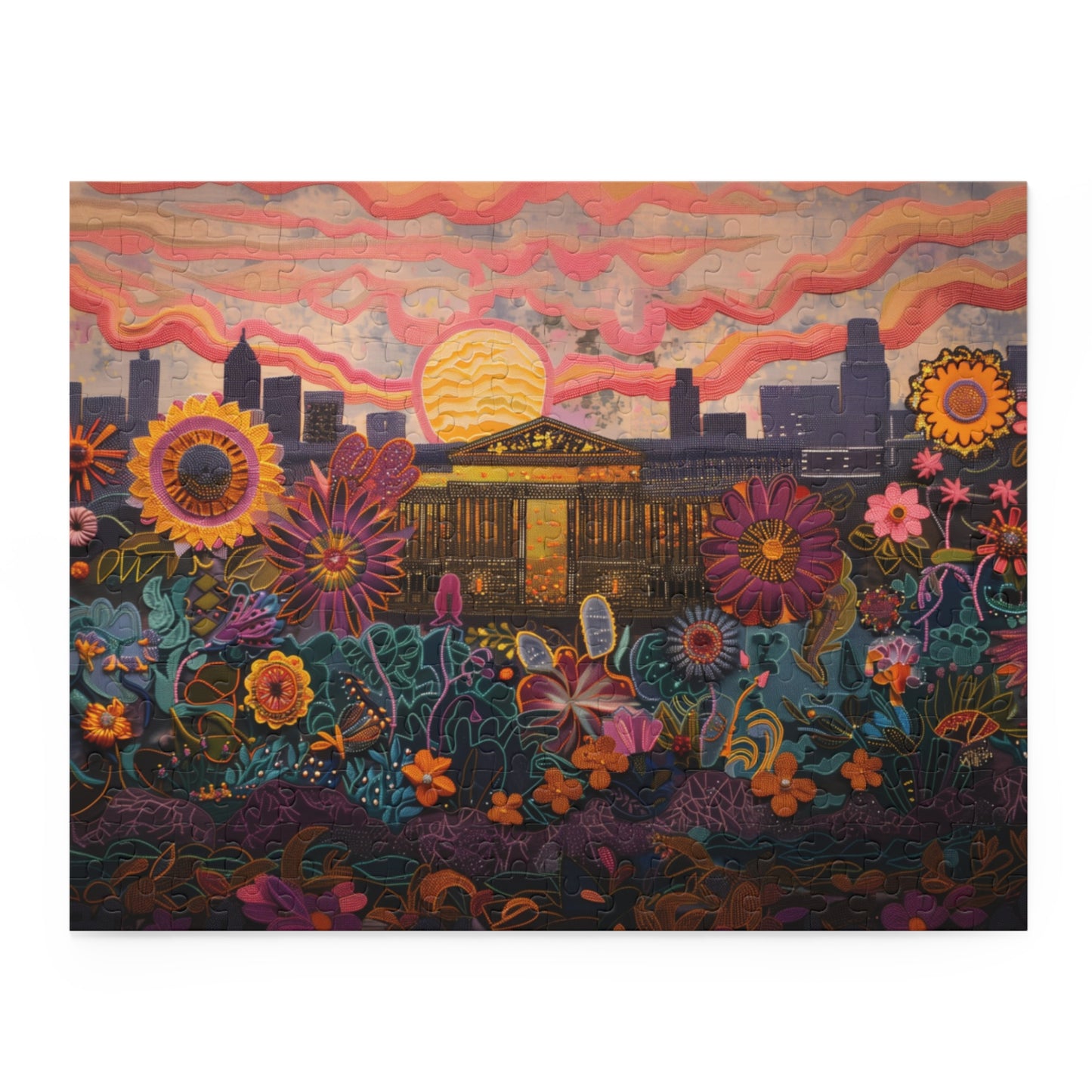 The Met at Sunset Bloom - Puzzle (120, 252, 500-Piece)