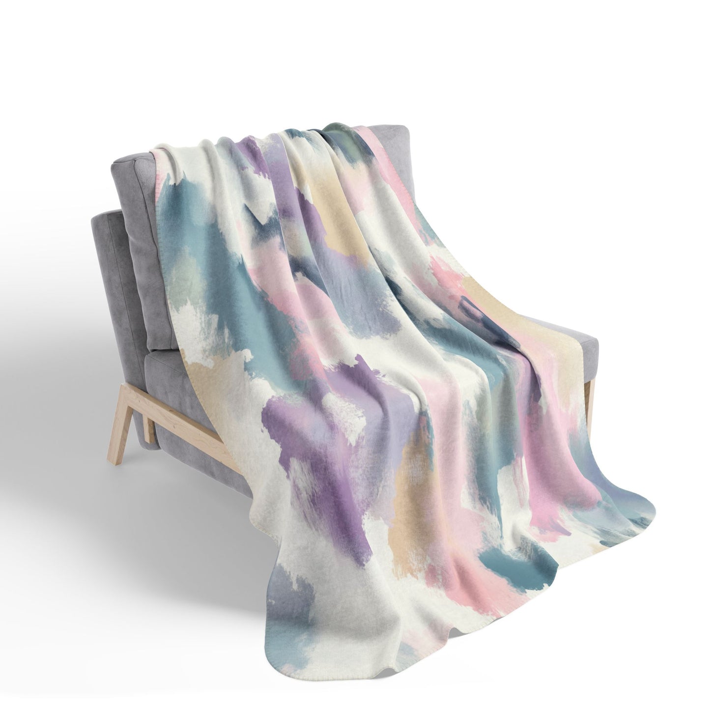 Sherpa Blanket: Custom Sweet Pastel Accent Fleece Throw