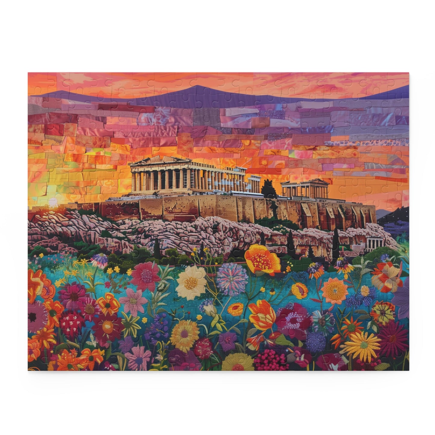 Sunset Over the Acropolis - Puzzle (120, 252, 500-Piece)