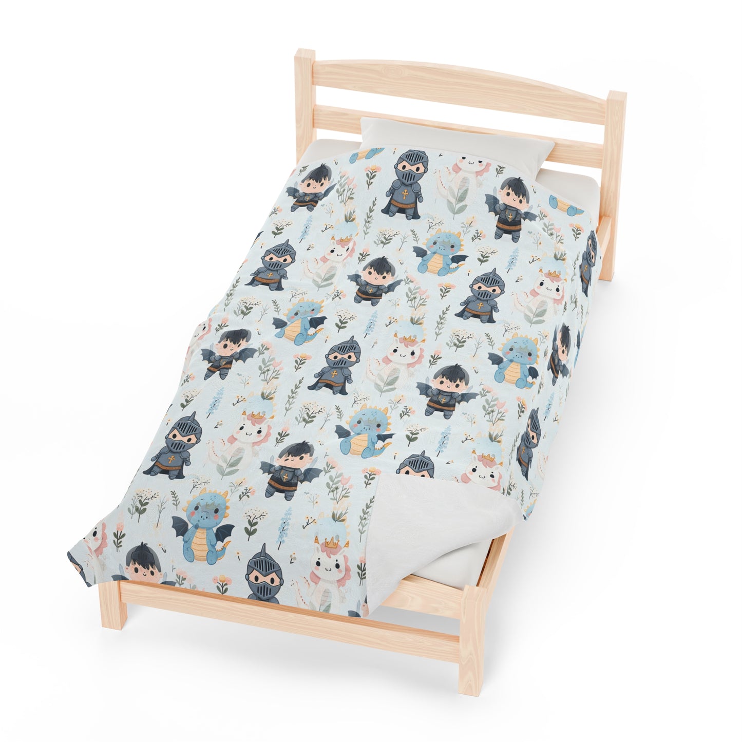 Velveteen Plush Blanket - Adventures in Fairyland, Cozy Throw