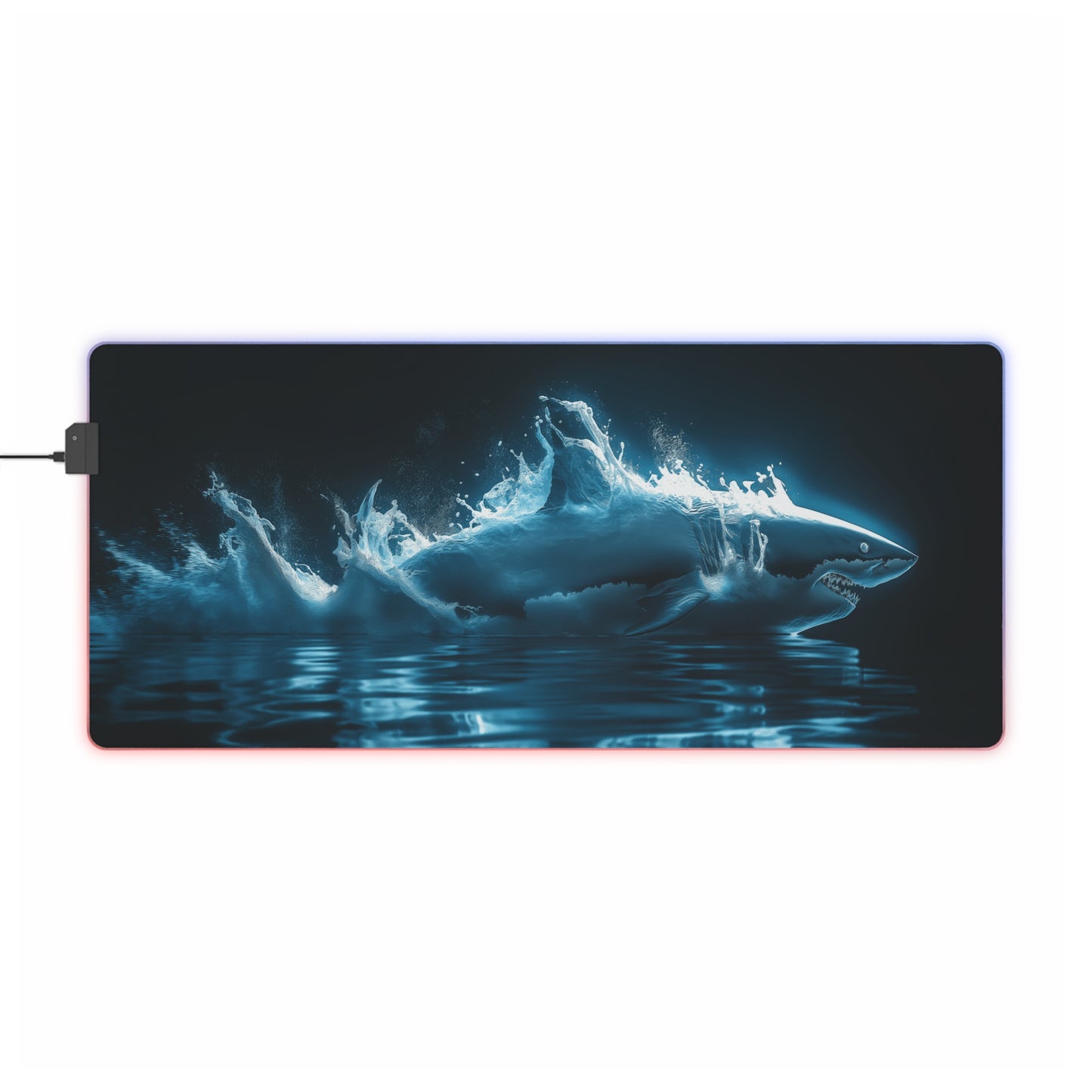 LED Gaming Mouse Pad - Electrifying Great White