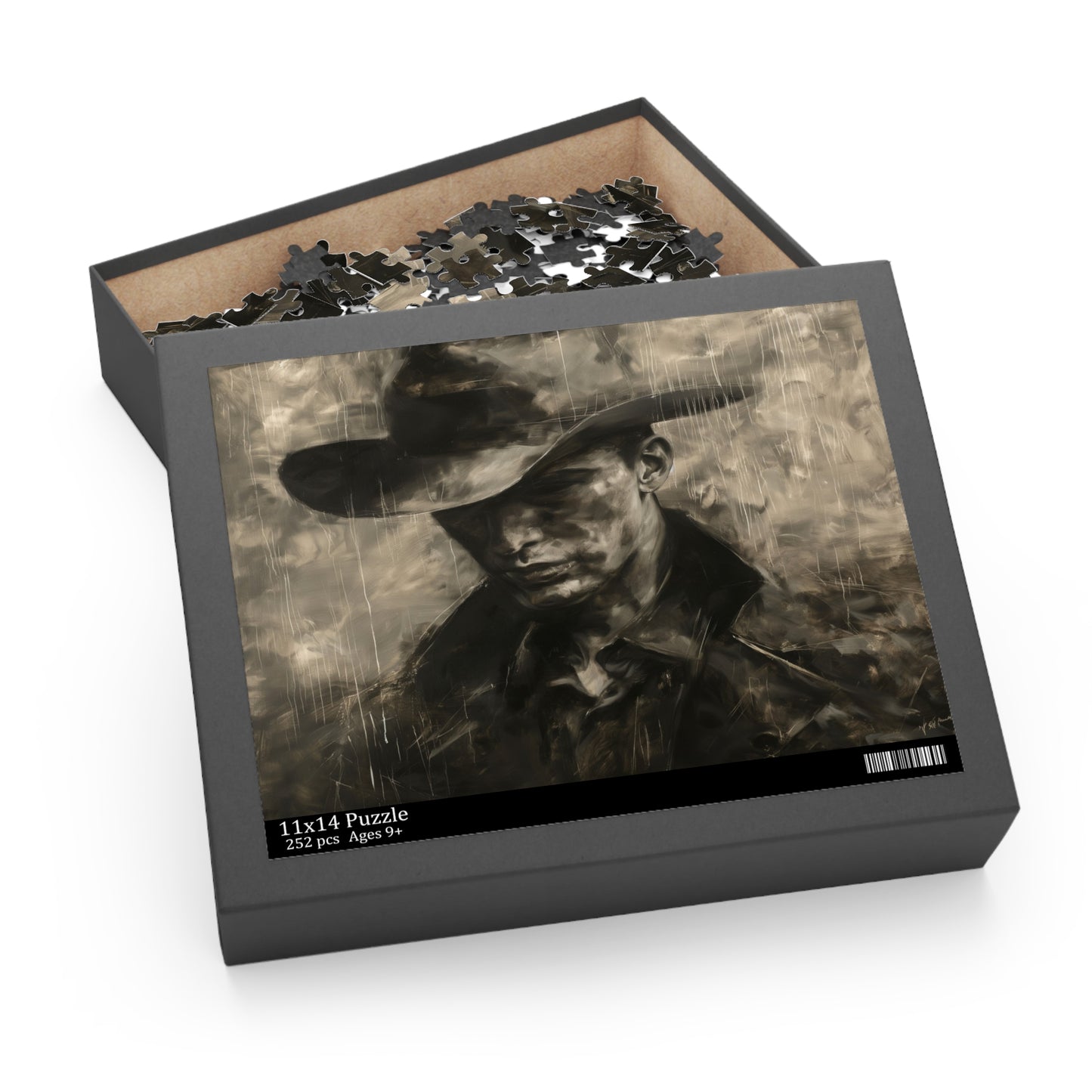 Brooding Cowboy - Custom Jigsaw Puzzle (120, 252, 500-Piece)