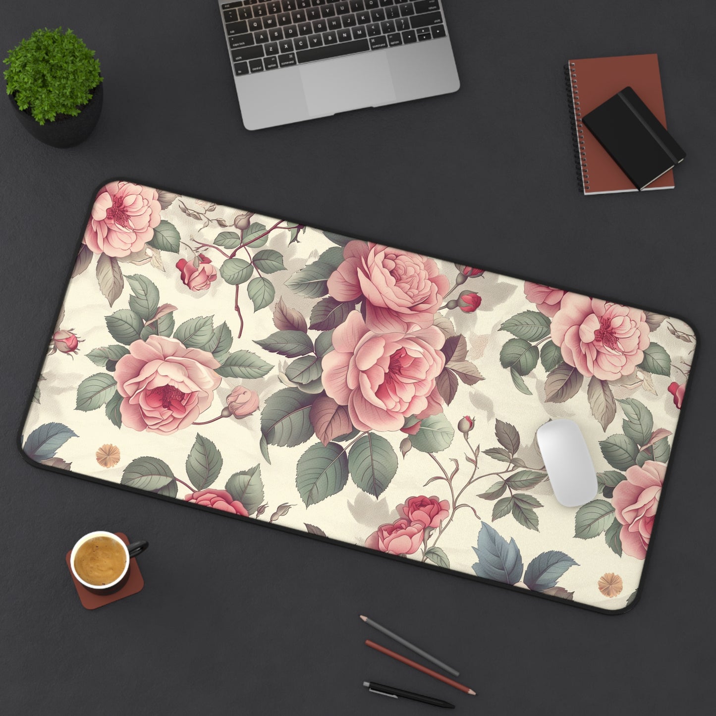 Gaming Desk Mat - Timeless Roses