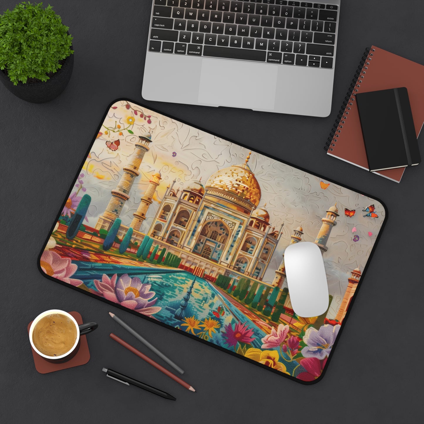 Gaming Desk Mat - Majestic Beauty of the Taj Mahal