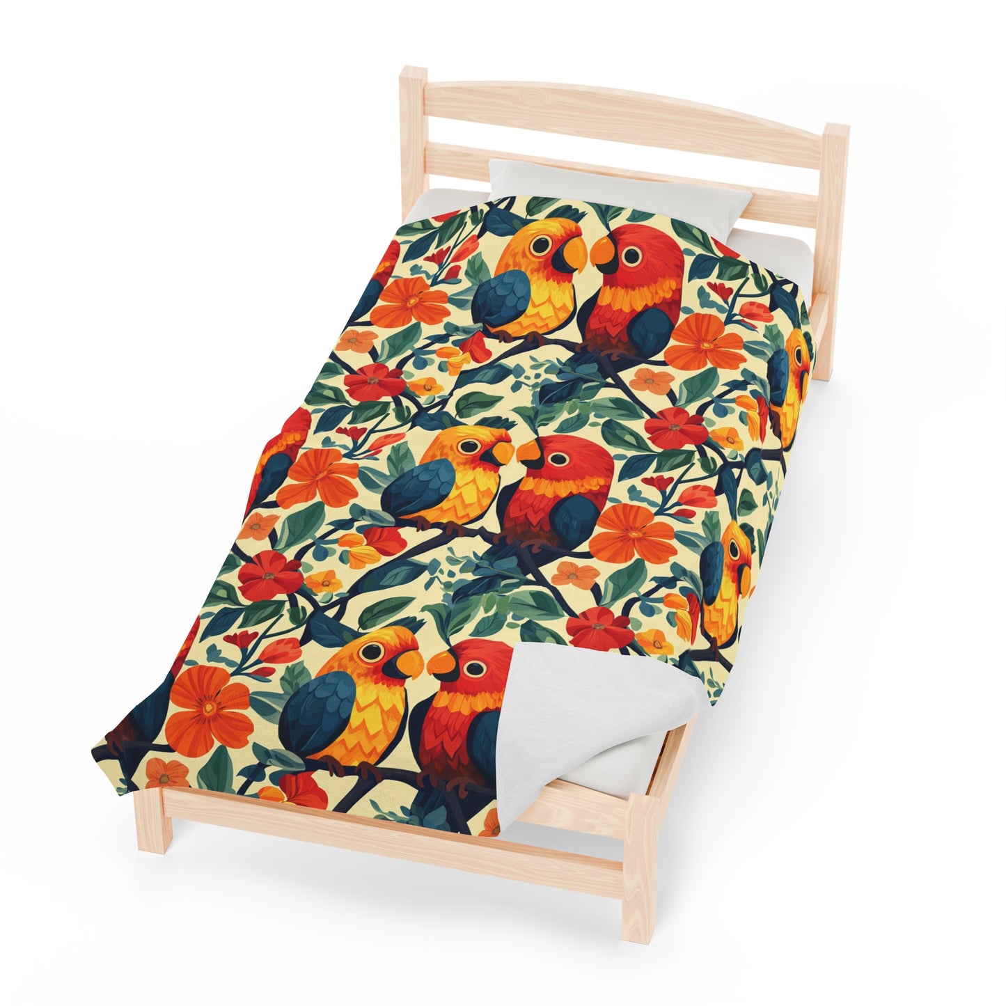 Velveteen Plush Blanket - Tropical Romance