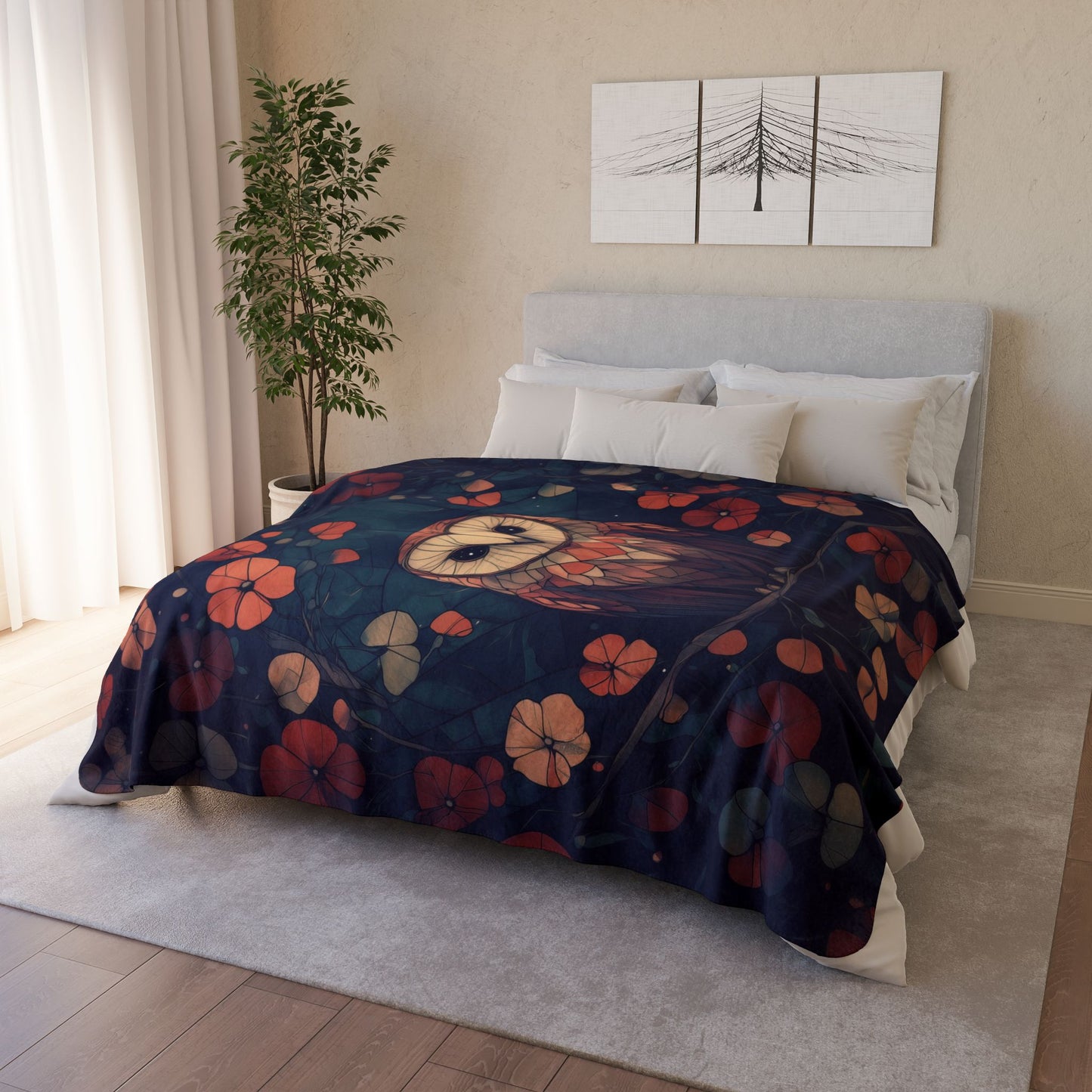 Sherpa Blanket: Custom Night Watch, Fleece Throw