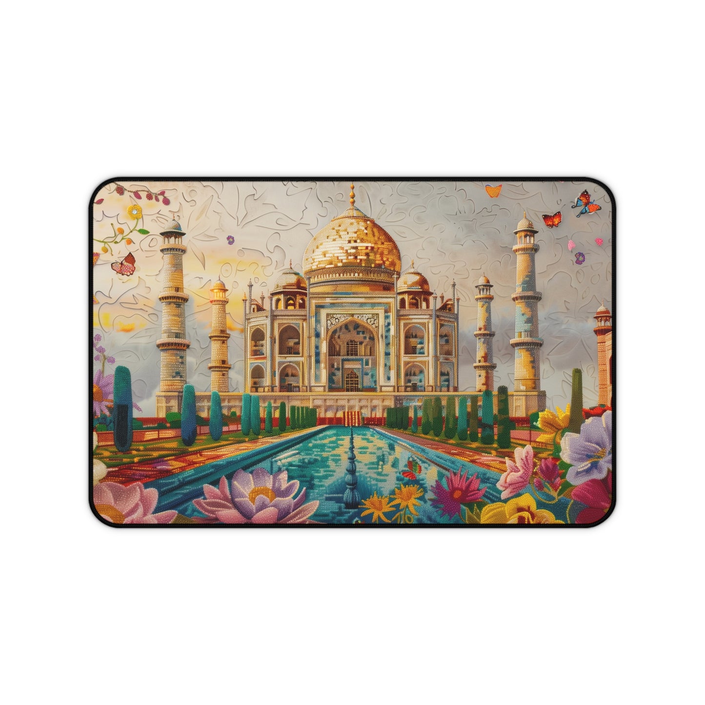 Gaming Desk Mat - Majestic Beauty of the Taj Mahal