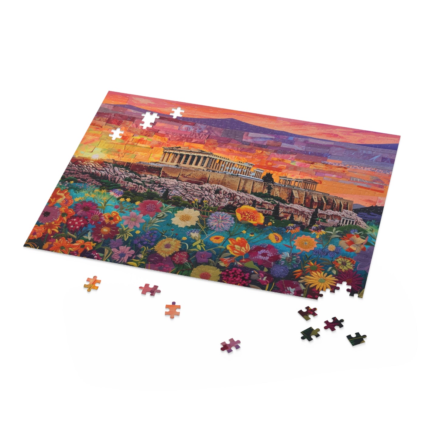 Sunset Over the Acropolis - Puzzle (120, 252, 500-Piece)
