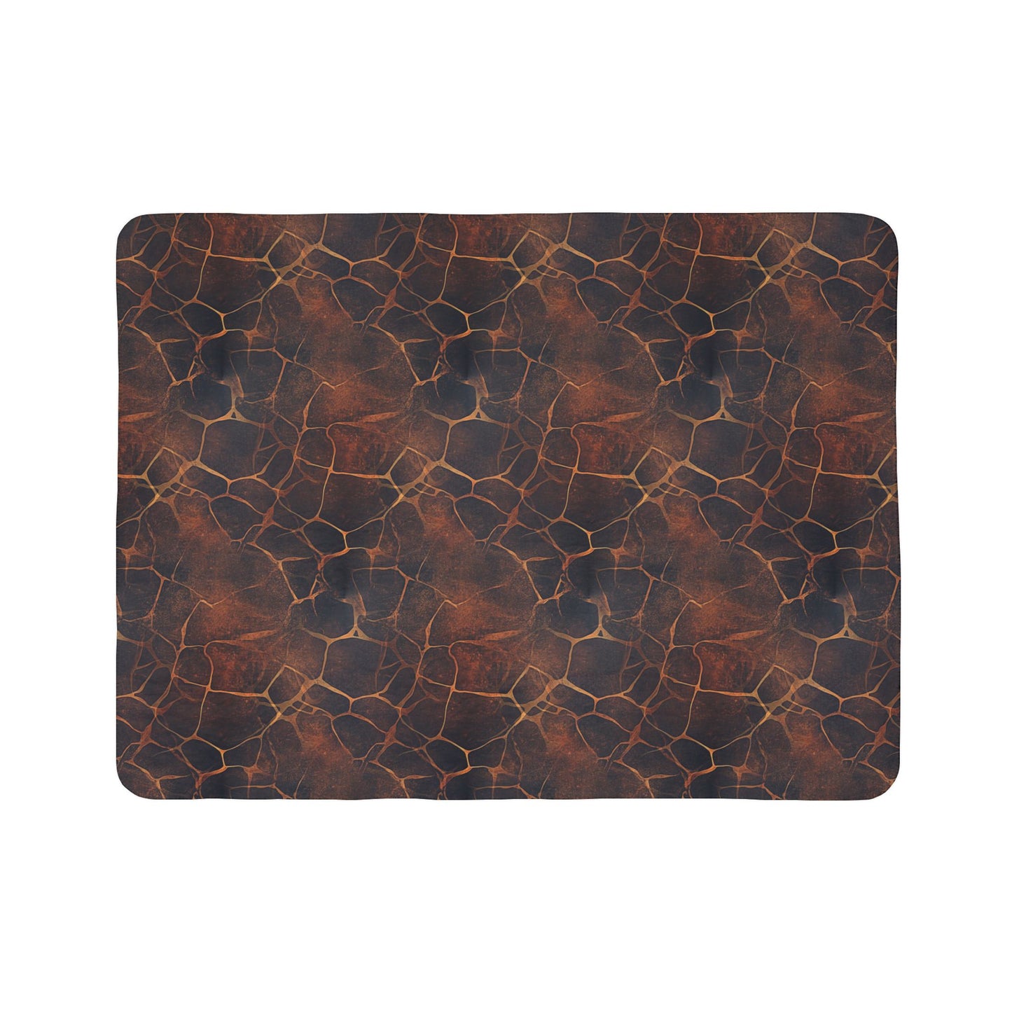 Sherpa Blanket: Custom Golden Giraffe Fleece Throw