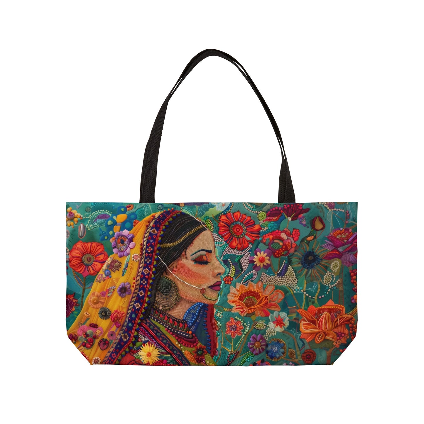Weekender Tote Bag - Indian Floral Majesty