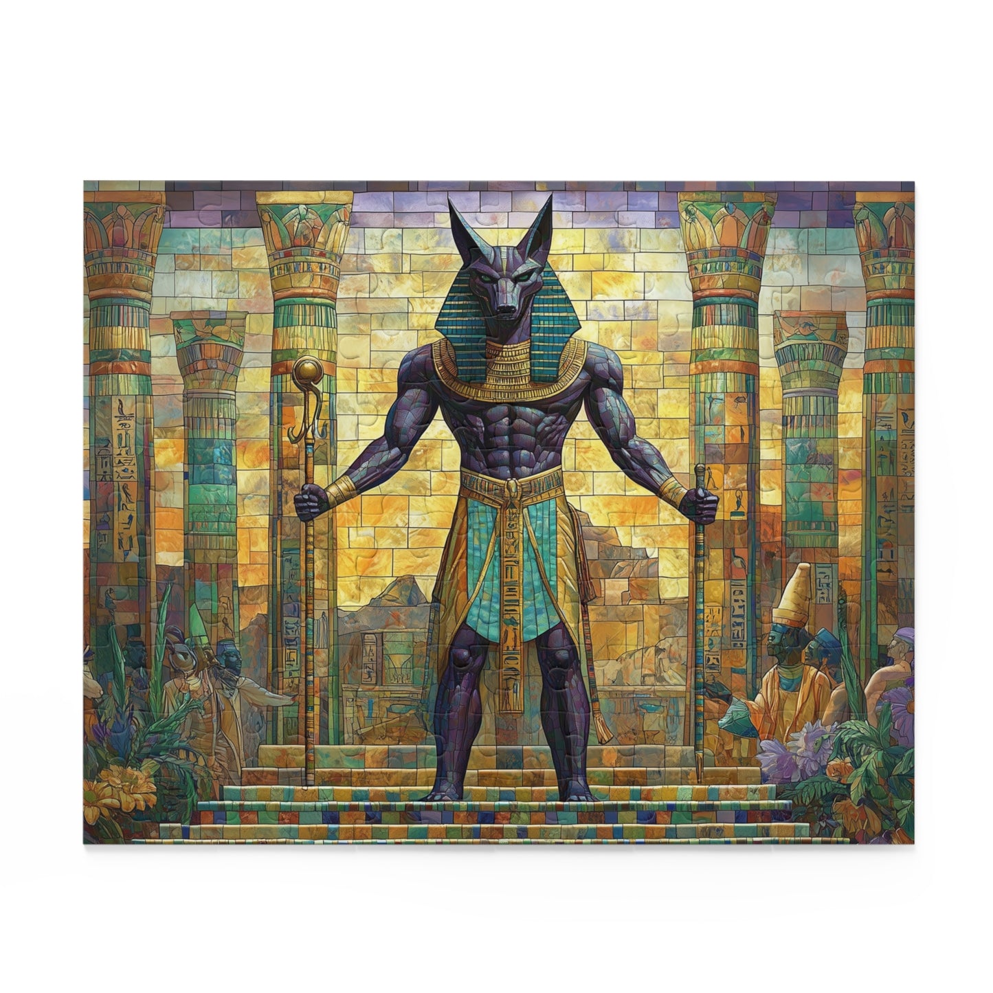 Guardian of the Pharaohs: Anubis Stands Watch - Puzzle (120, 252, 500-Piece)