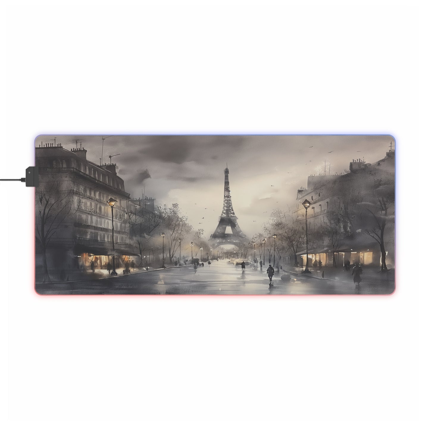 LED Gaming Mouse Pad - Paris in Mist