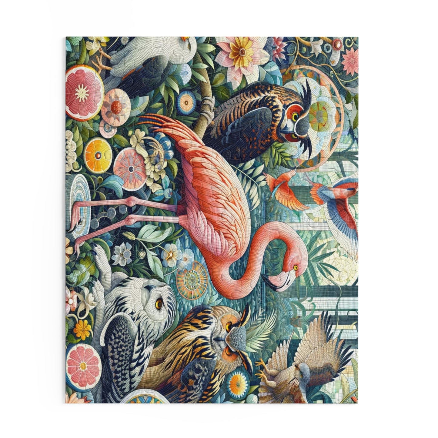Garden of Eden: An Ornate Mosaic of Majestic Birds - Puzzle (120, 252, 500-Piece)