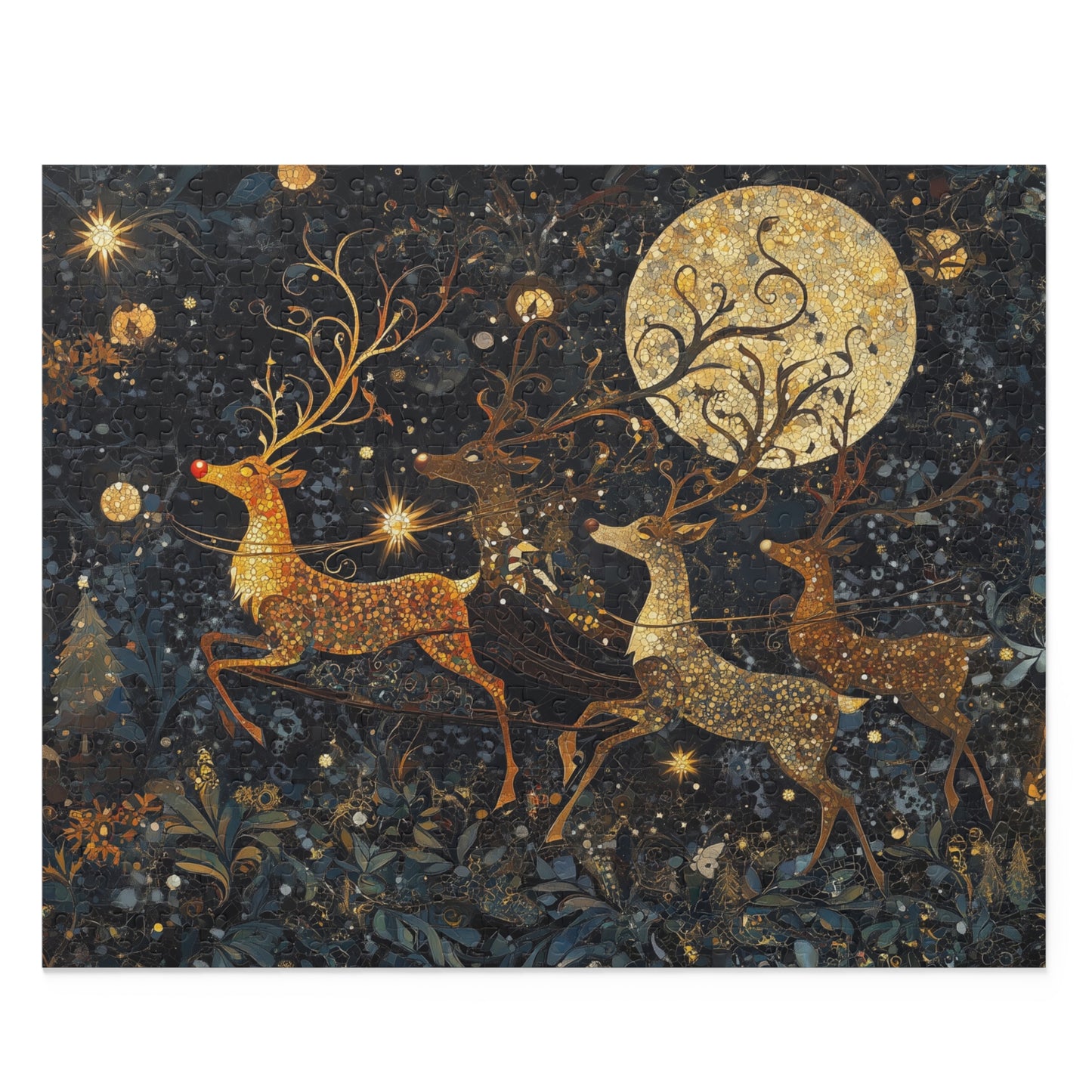 Moonlit Flight - Custom Jigsaw Puzzle (120, 252, 500-Piece)