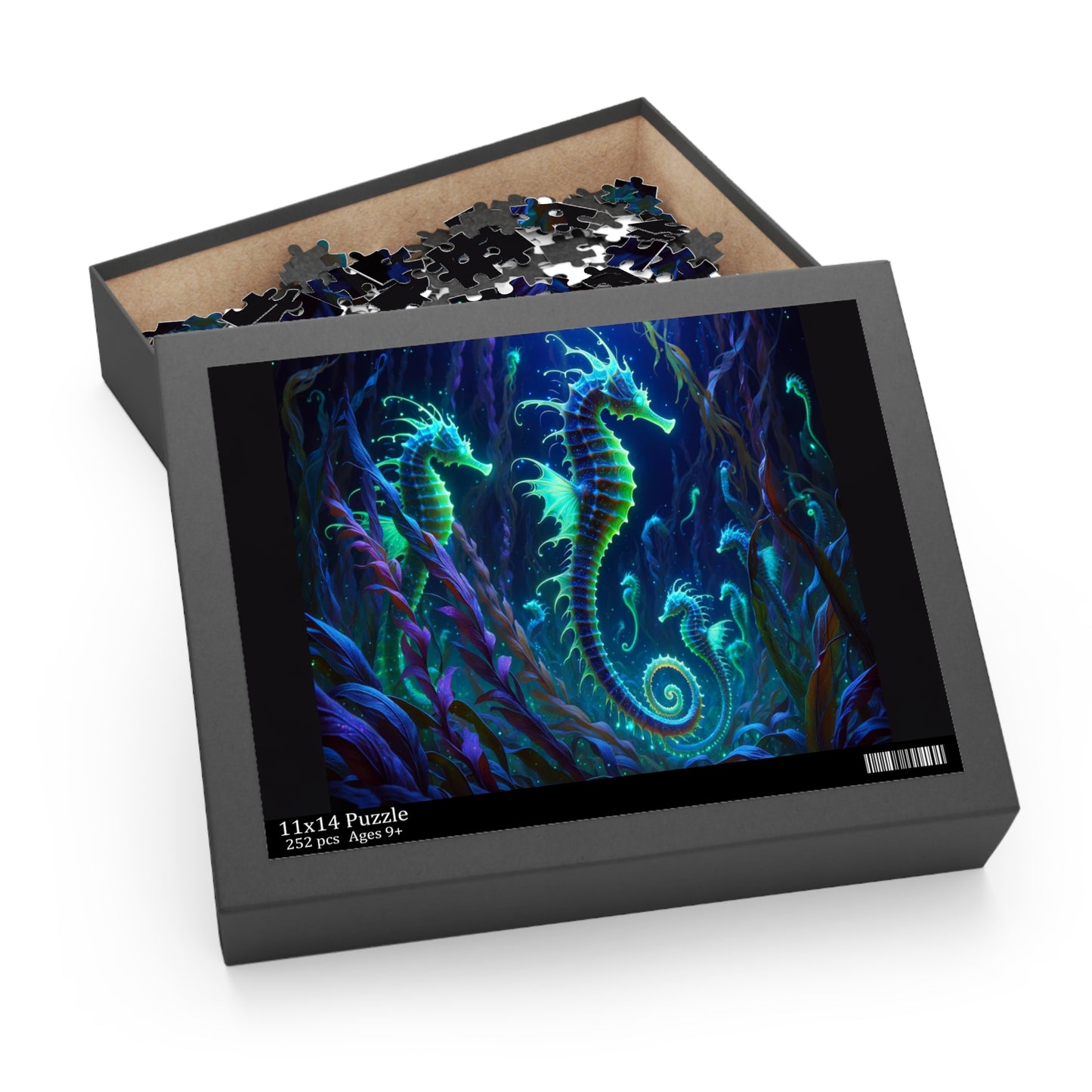 Enchanted Seahorses - Custom Jigsaw Puzzle (120, 252, 500-Piece)