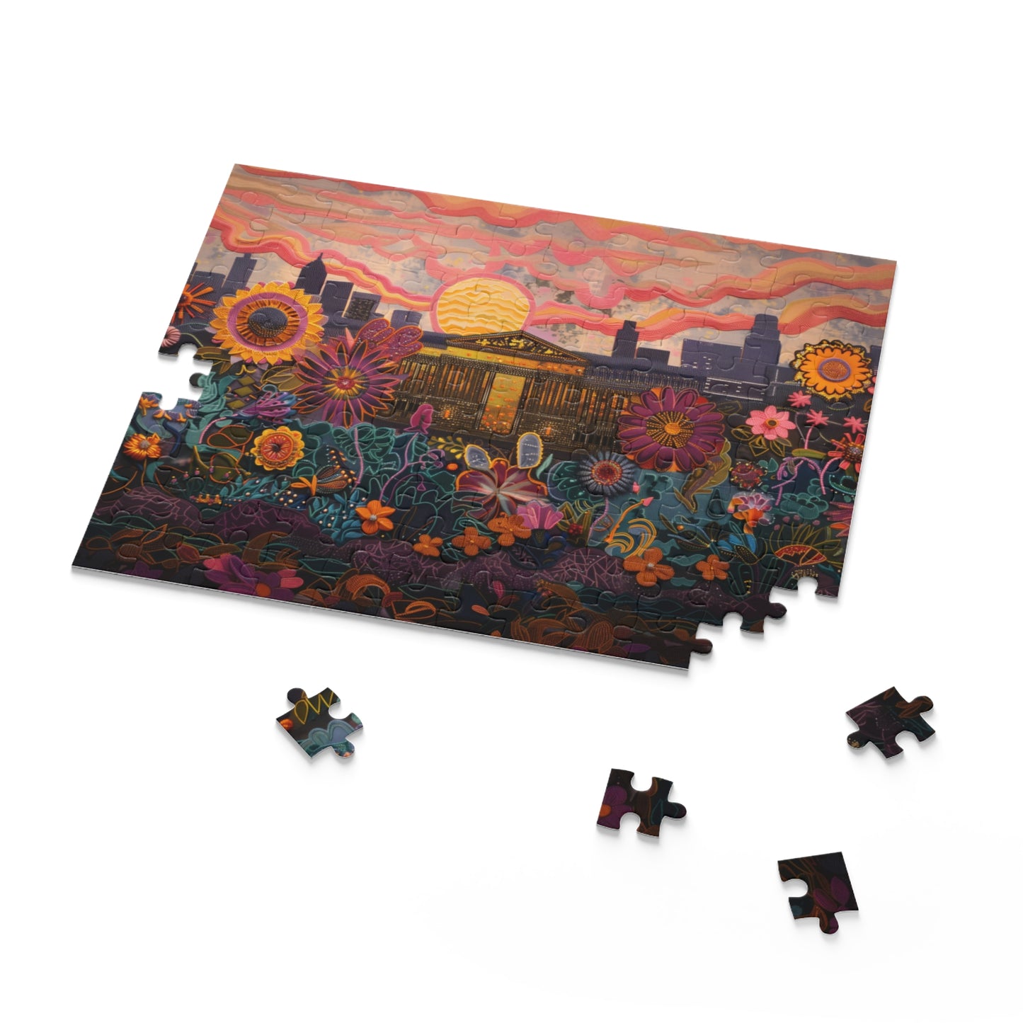 The Met at Sunset Bloom - Puzzle (120, 252, 500-Piece)