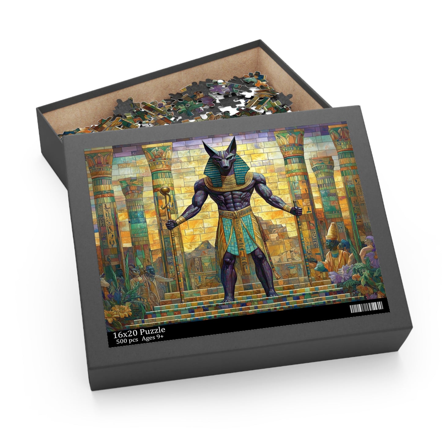 Guardian of the Pharaohs: Anubis Stands Watch - Puzzle (120, 252, 500-Piece)