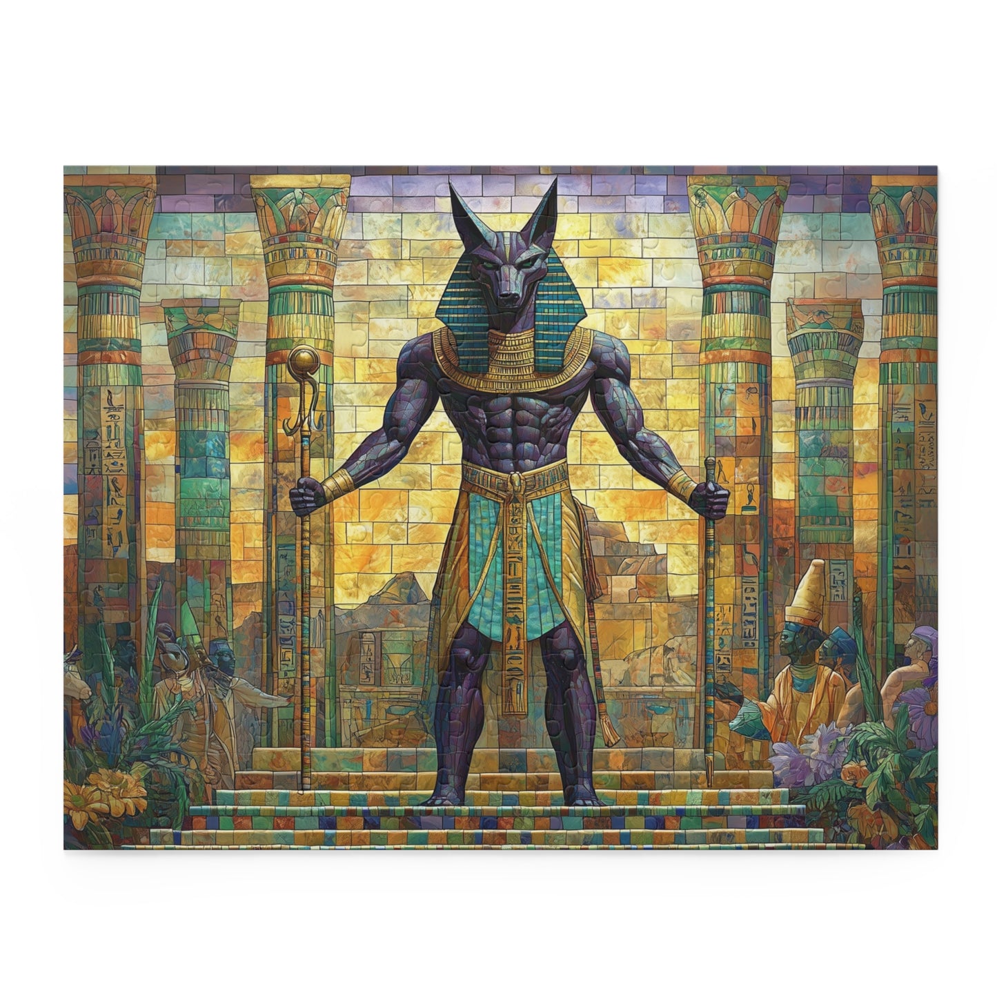 Guardian of the Pharaohs: Anubis Stands Watch - Puzzle (120, 252, 500-Piece)