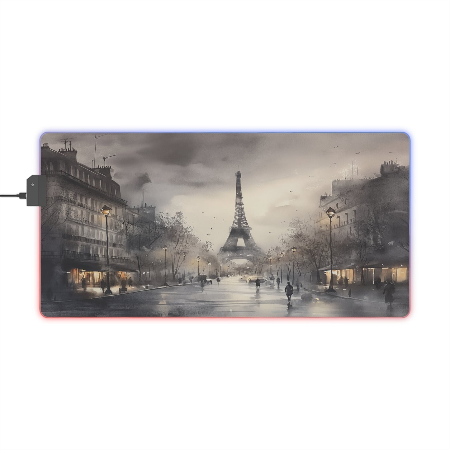 LED Gaming Mouse Pad - Paris in Mist