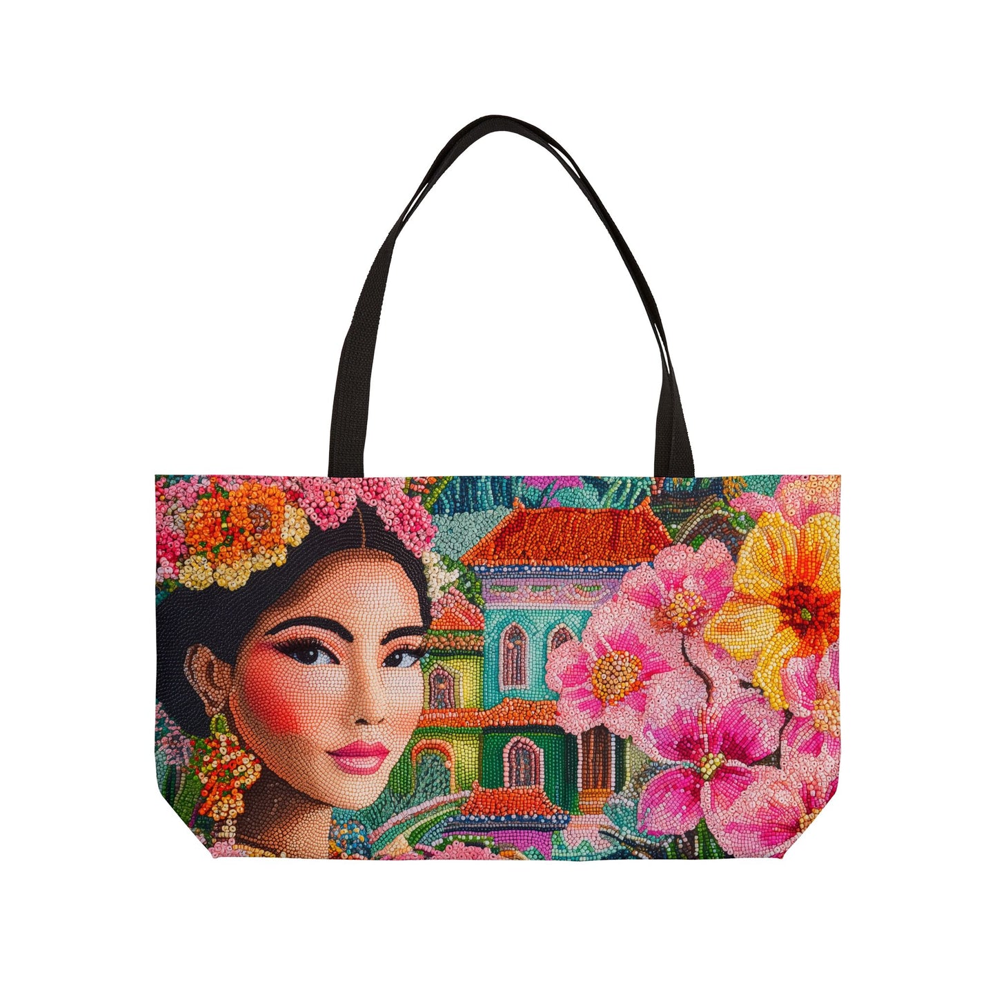 Weekender Tote Bag - Balinese Woman from Colorful Tabanan