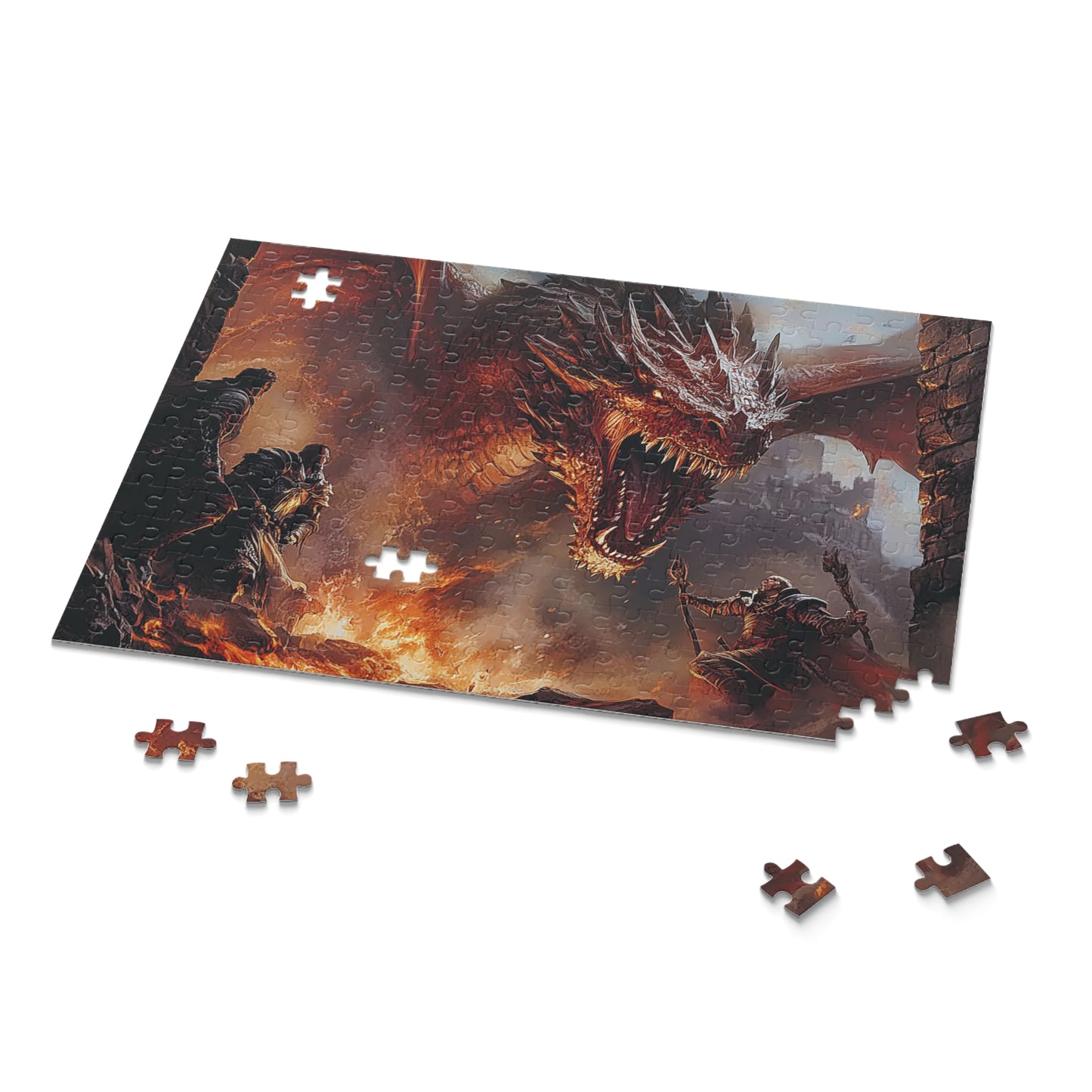 Dragon Wars - Custom Jigsaw Puzzle (120, 252, 500-Piece)
