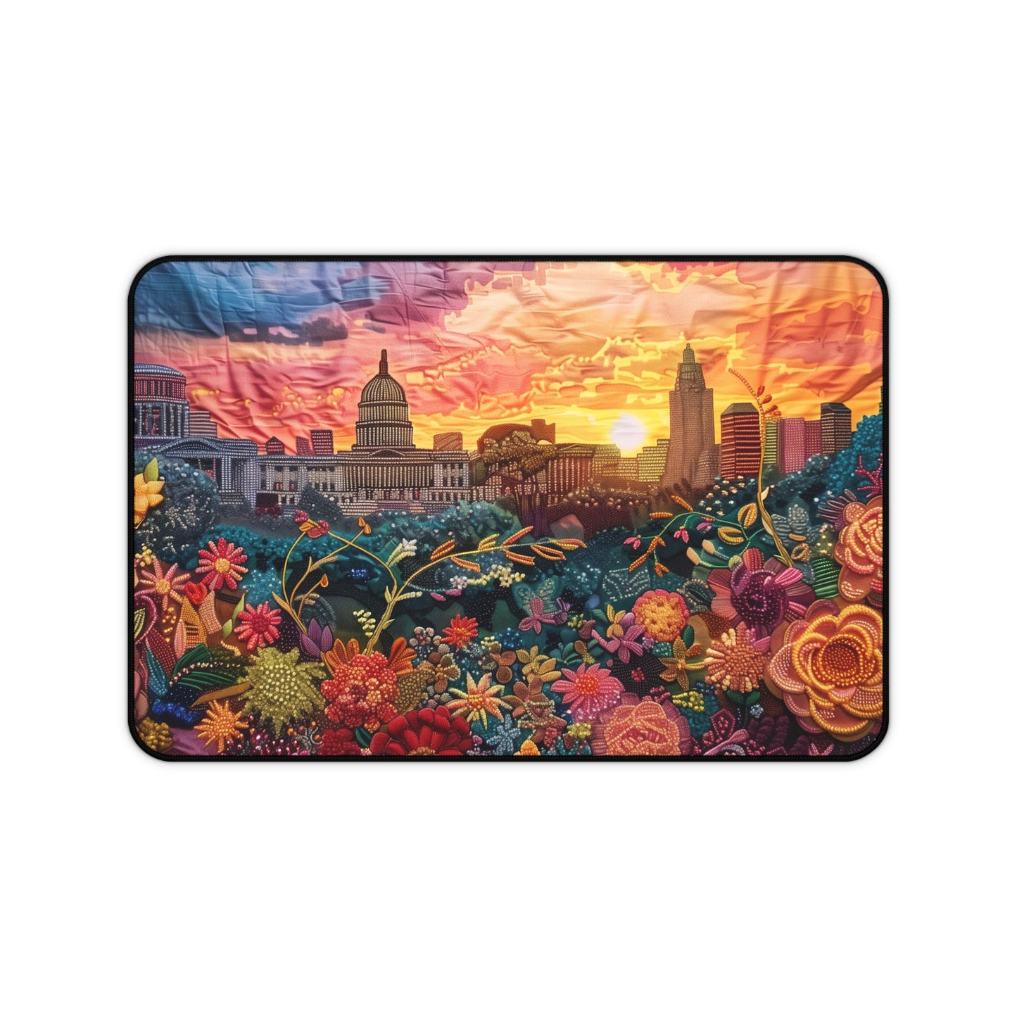 Gaming Desk Mat - Sunrise Over Capitol Hill