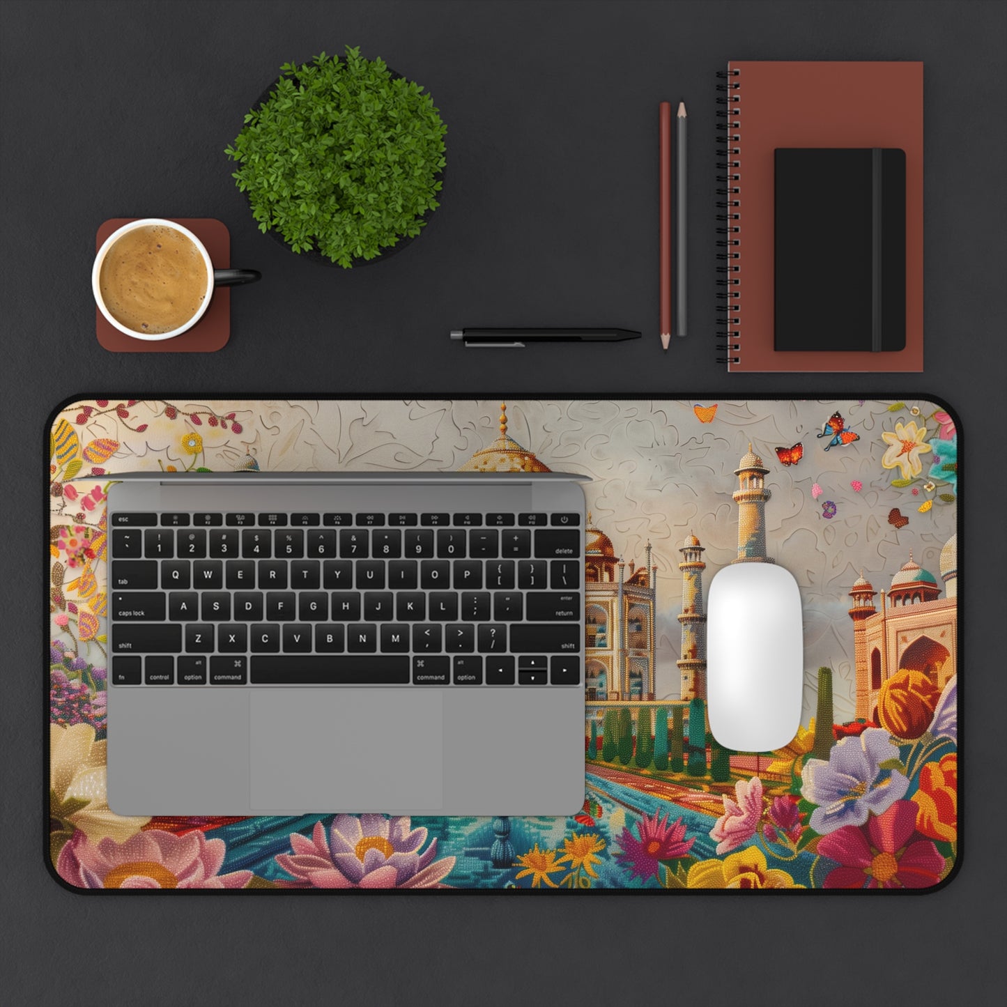 Gaming Desk Mat - Majestic Beauty of the Taj Mahal