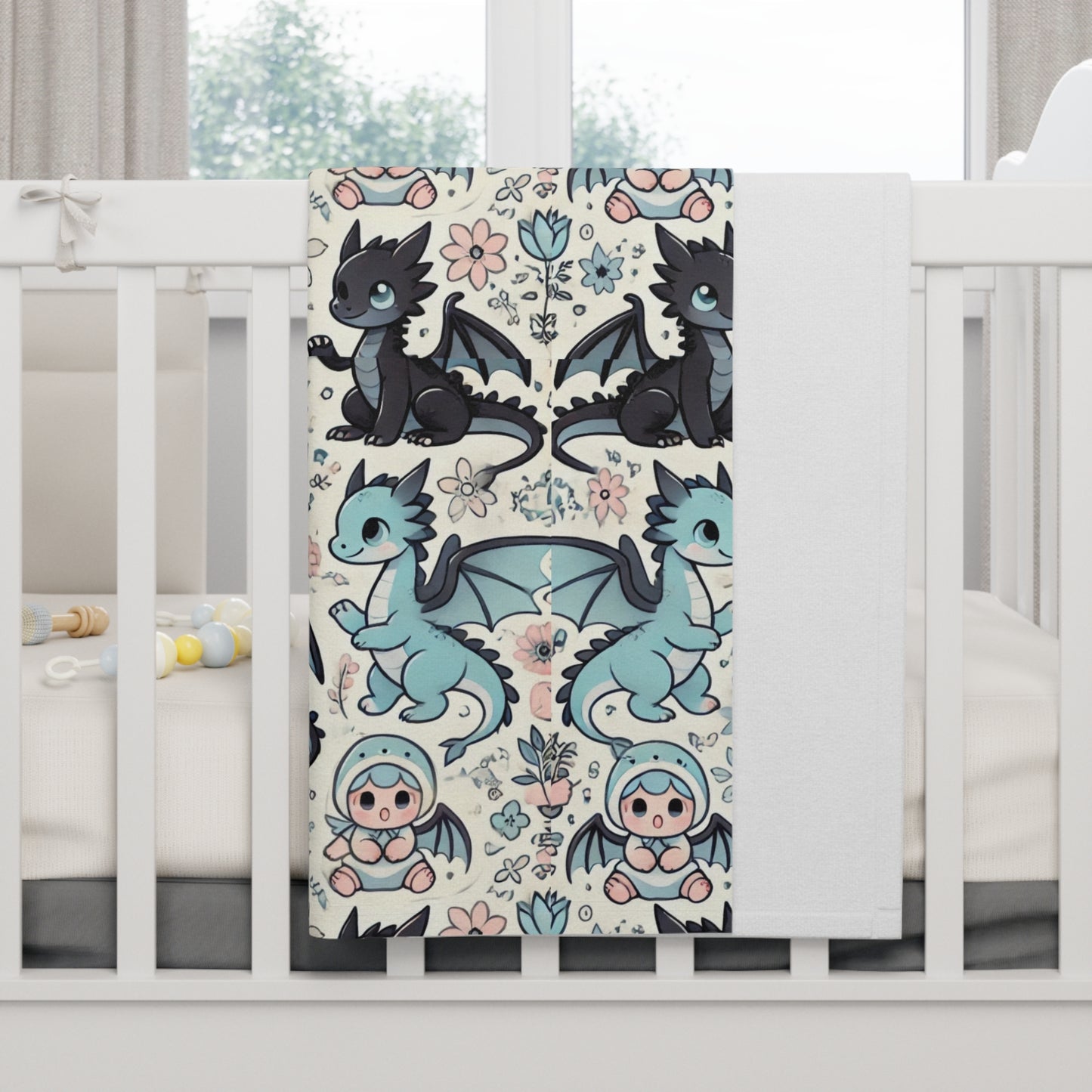 Custom Soft Fleece Baby Blanket - Dragon Dreams