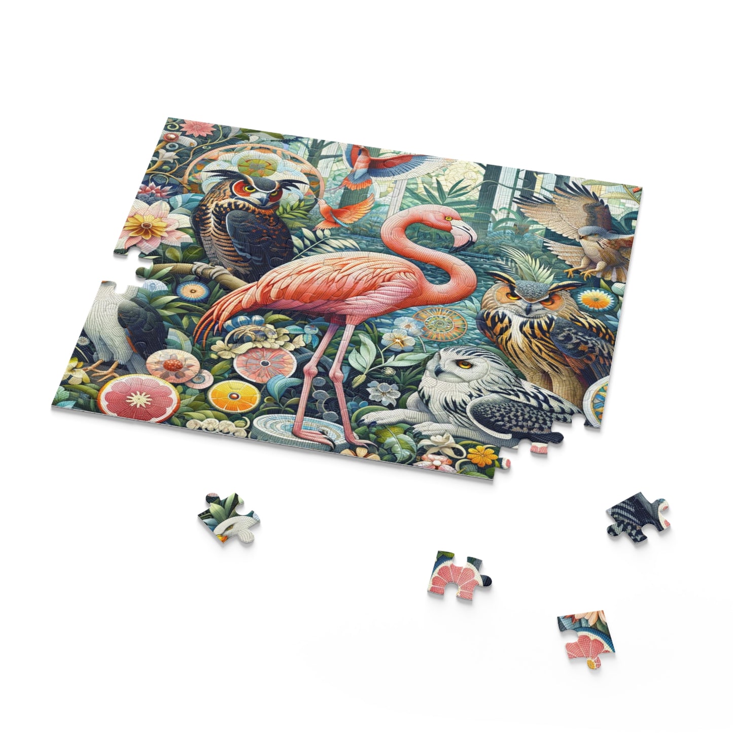 Garden of Eden: An Ornate Mosaic of Majestic Birds - Puzzle (120, 252, 500-Piece)