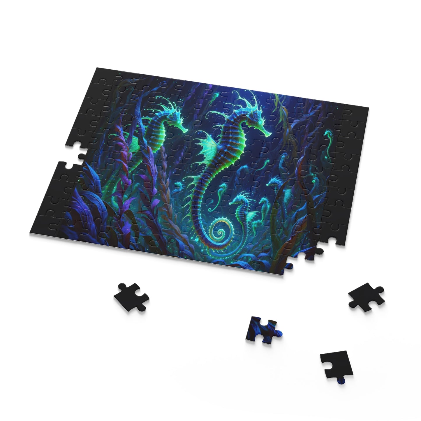 Enchanted Seahorses - Custom Jigsaw Puzzle (120, 252, 500-Piece)