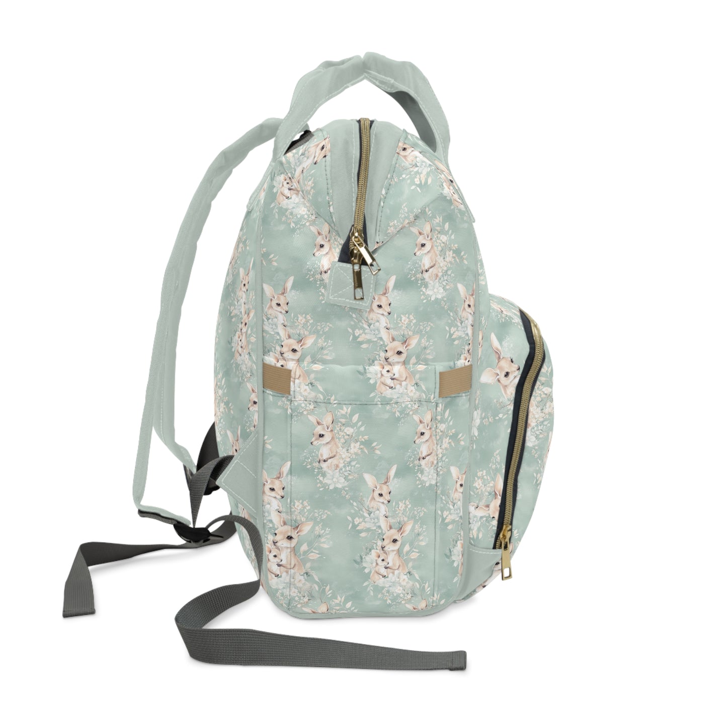 Custom Multifunctional Diaper Backpack: Kangaroo Cuddles