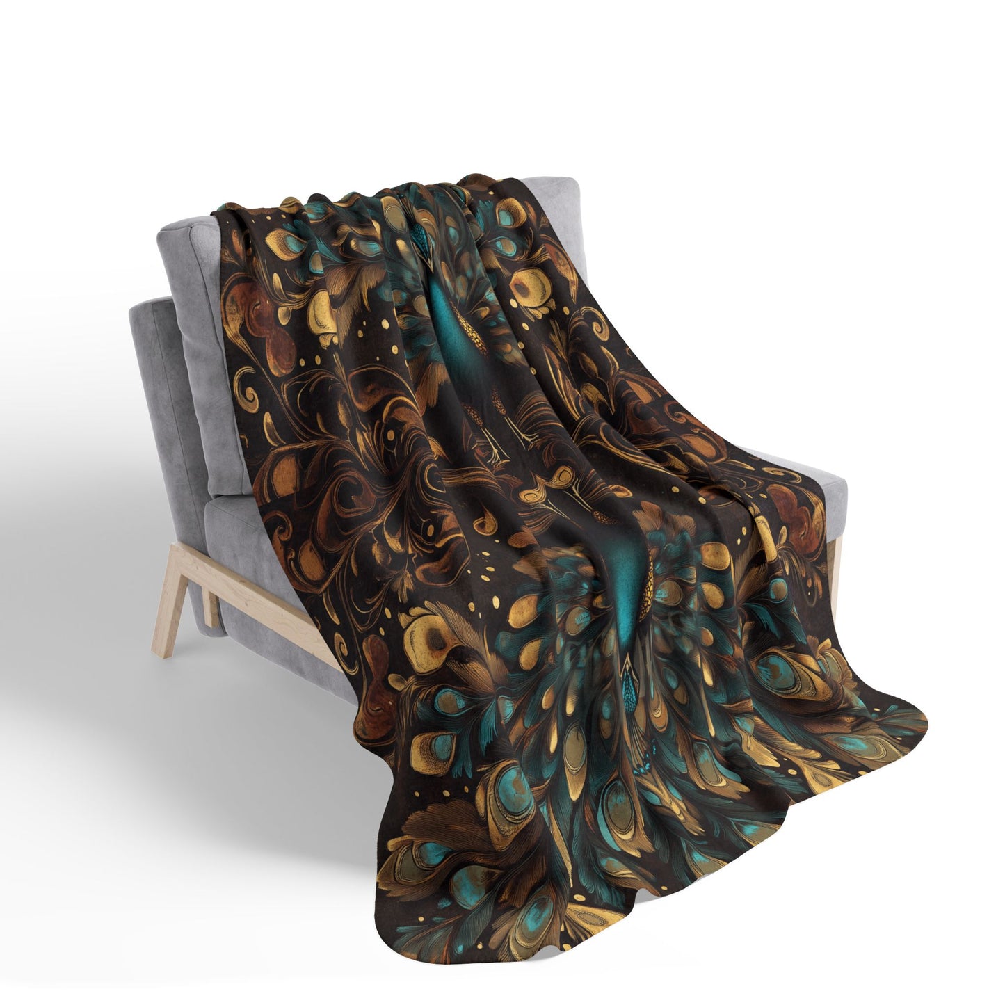 Sherpa Blanket: Custom Regal Splendor Fleece Throw