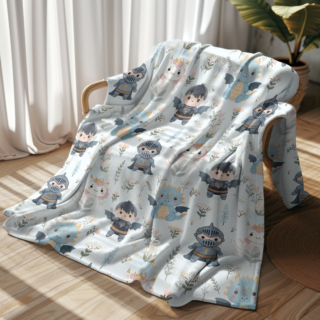 Velveteen Plush Blanket - Adventures in Fairyland, Cozy Throw
