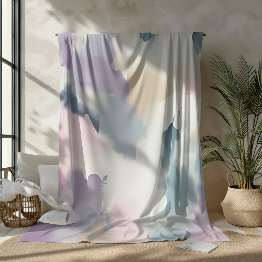 Sherpa Blanket: Custom Sweet Pastel Accent Fleece Throw