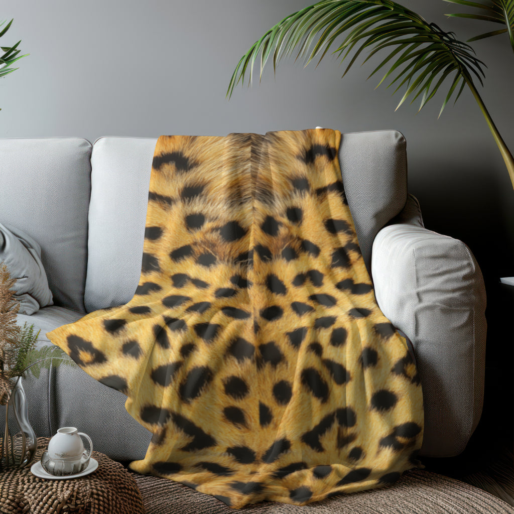 Sherpa Blanket: Wild Elegance Custom Fleece Throw