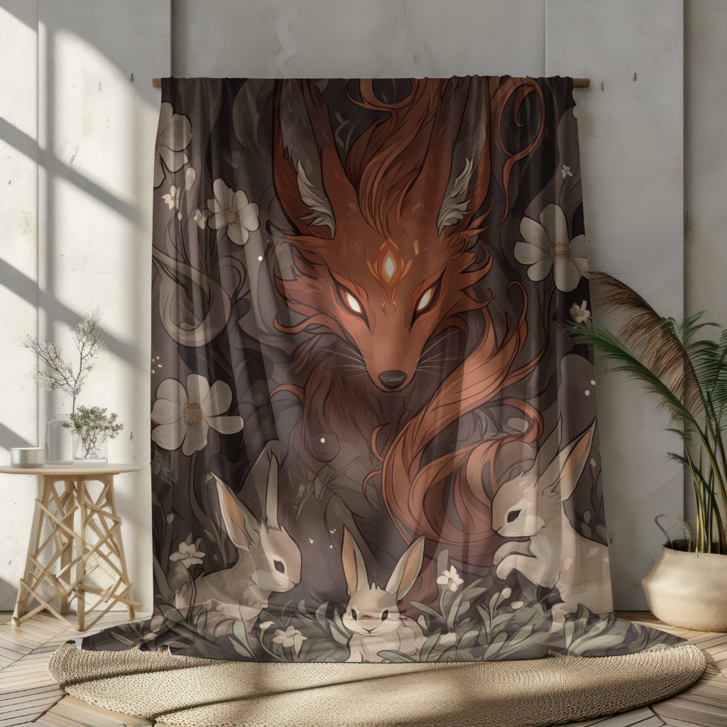 Sherpa Blanket: Custom Mystic Watcher Fleece Throw