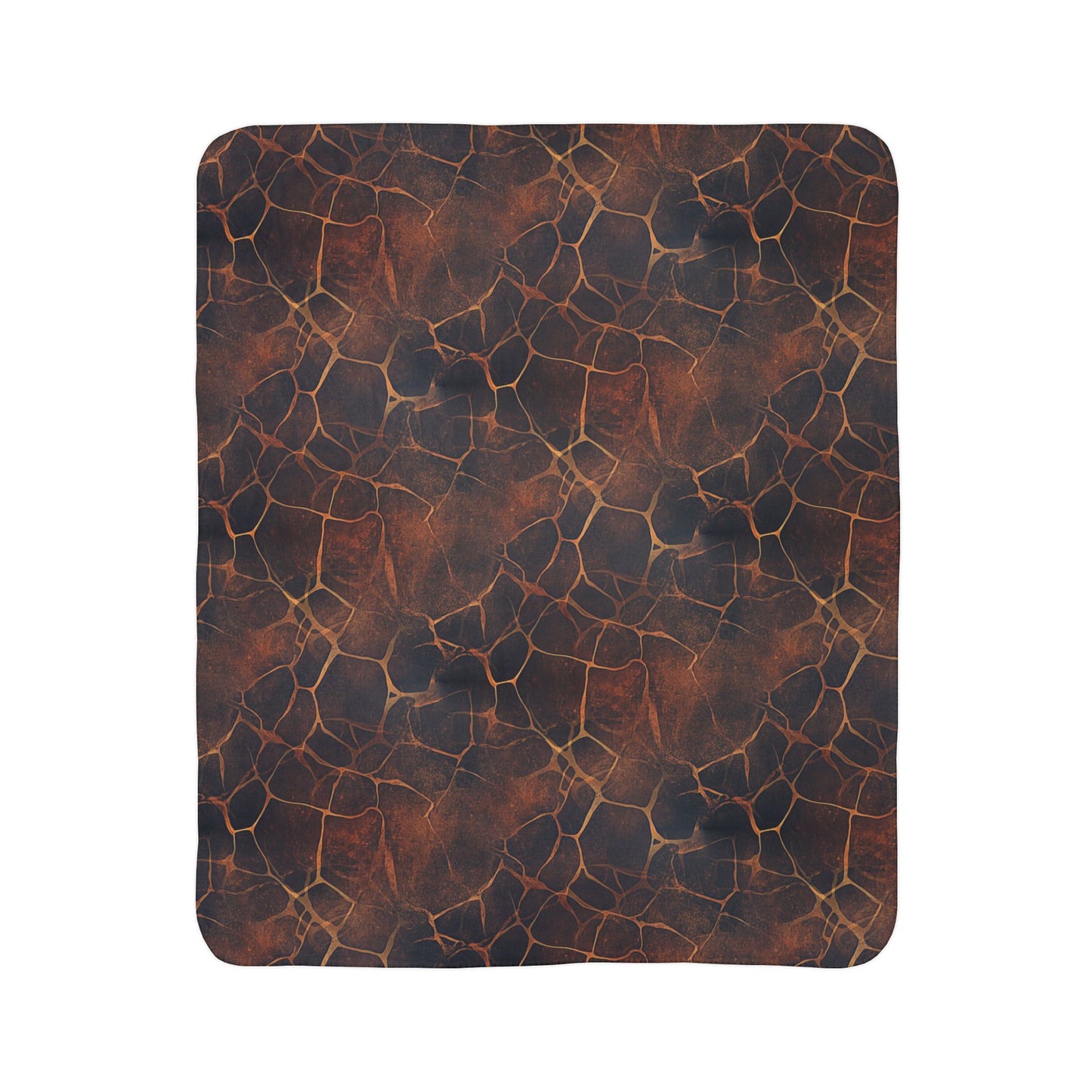 Sherpa Blanket: Custom Golden Giraffe Fleece Throw