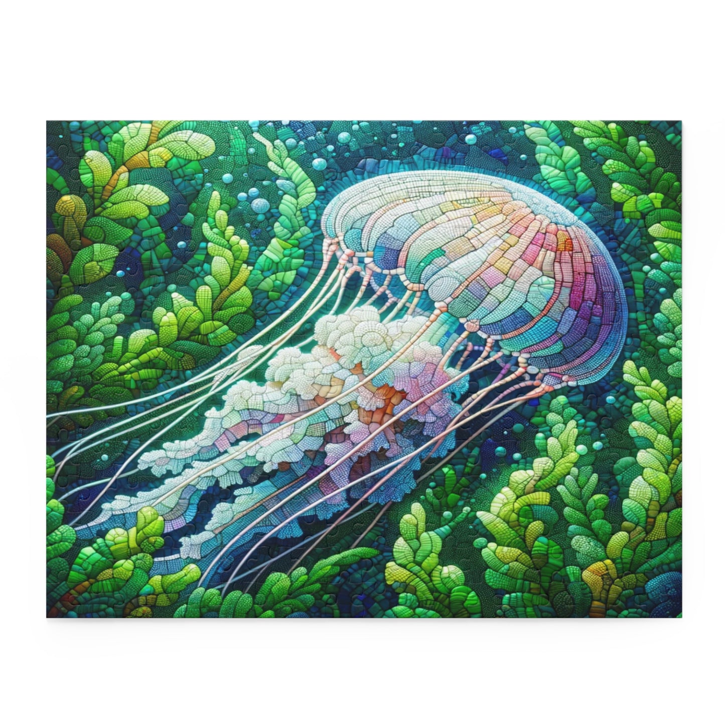Translucent Jellyfish: Mosaic Underwater - Puzzle (120, 252, 500-Piece)