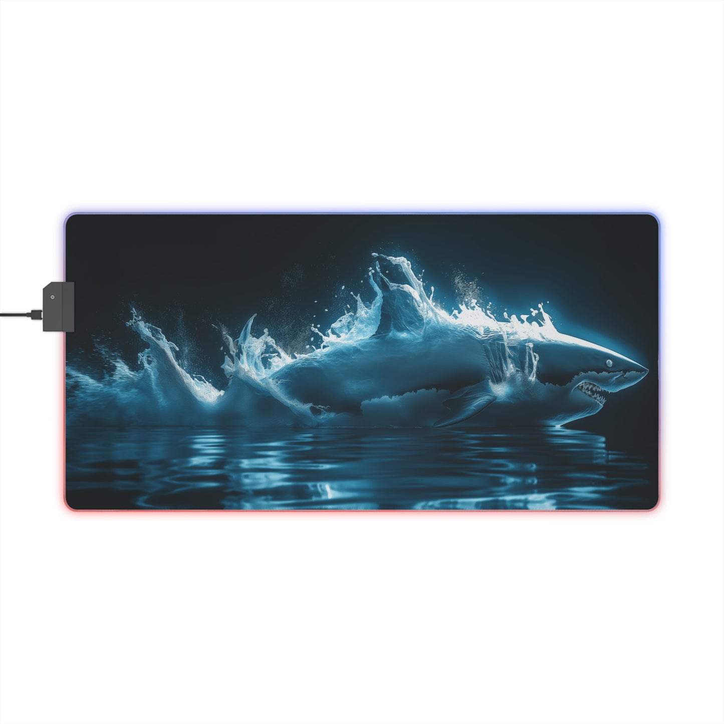 LED Gaming Mouse Pad - Electrifying Great White