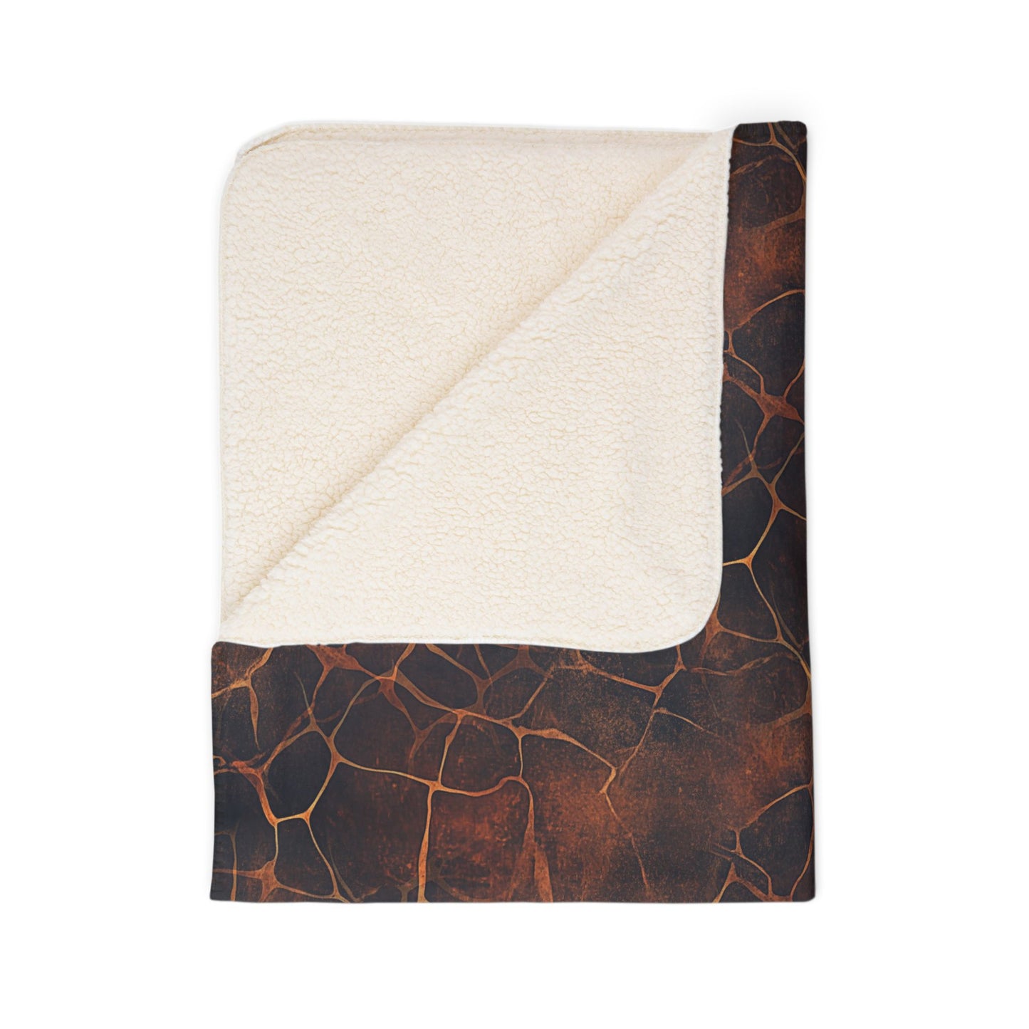 Sherpa Blanket: Custom Golden Giraffe Fleece Throw