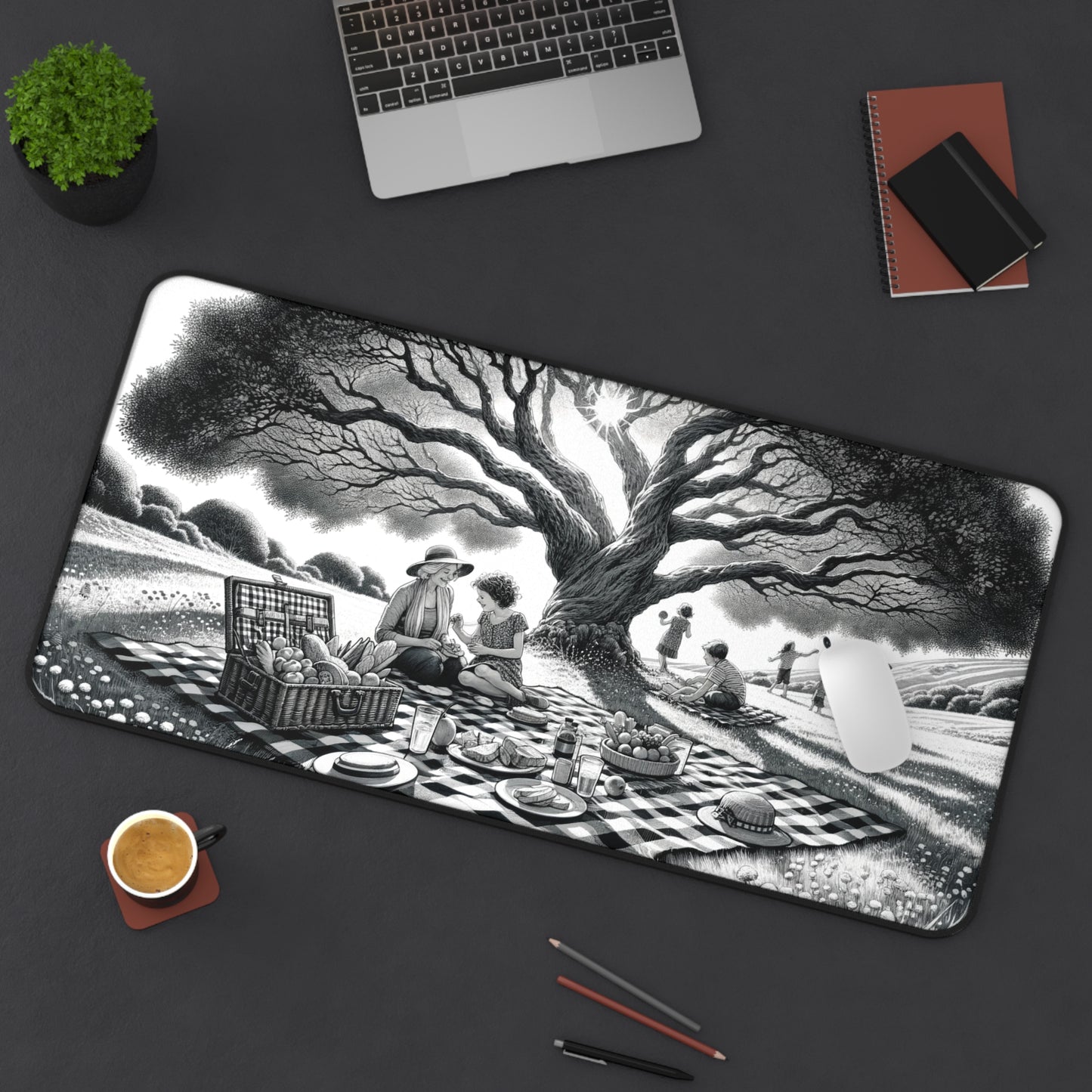 Gaming Desk Mat - Timeless Picnic