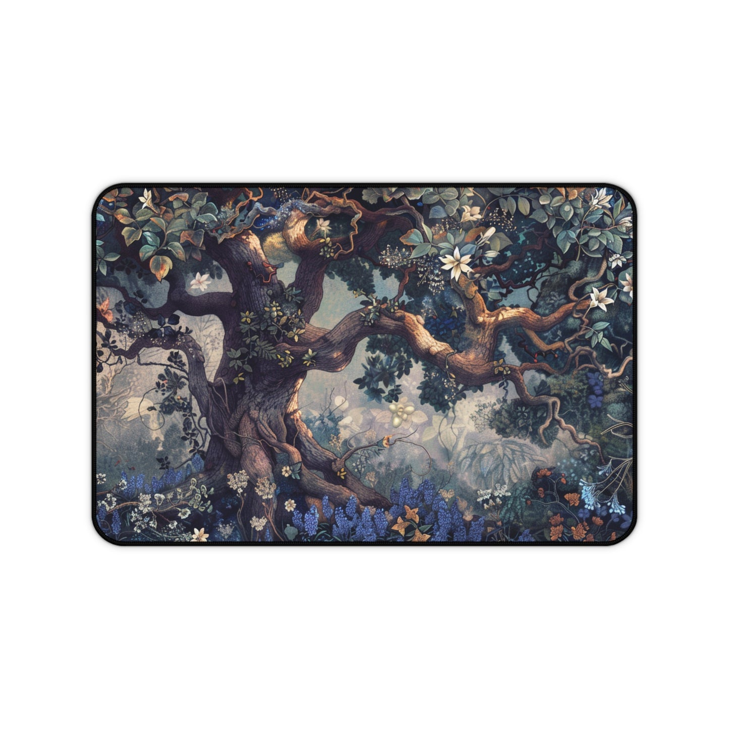 Gaming Desk Mat - Enchanted Garden of Whispers
