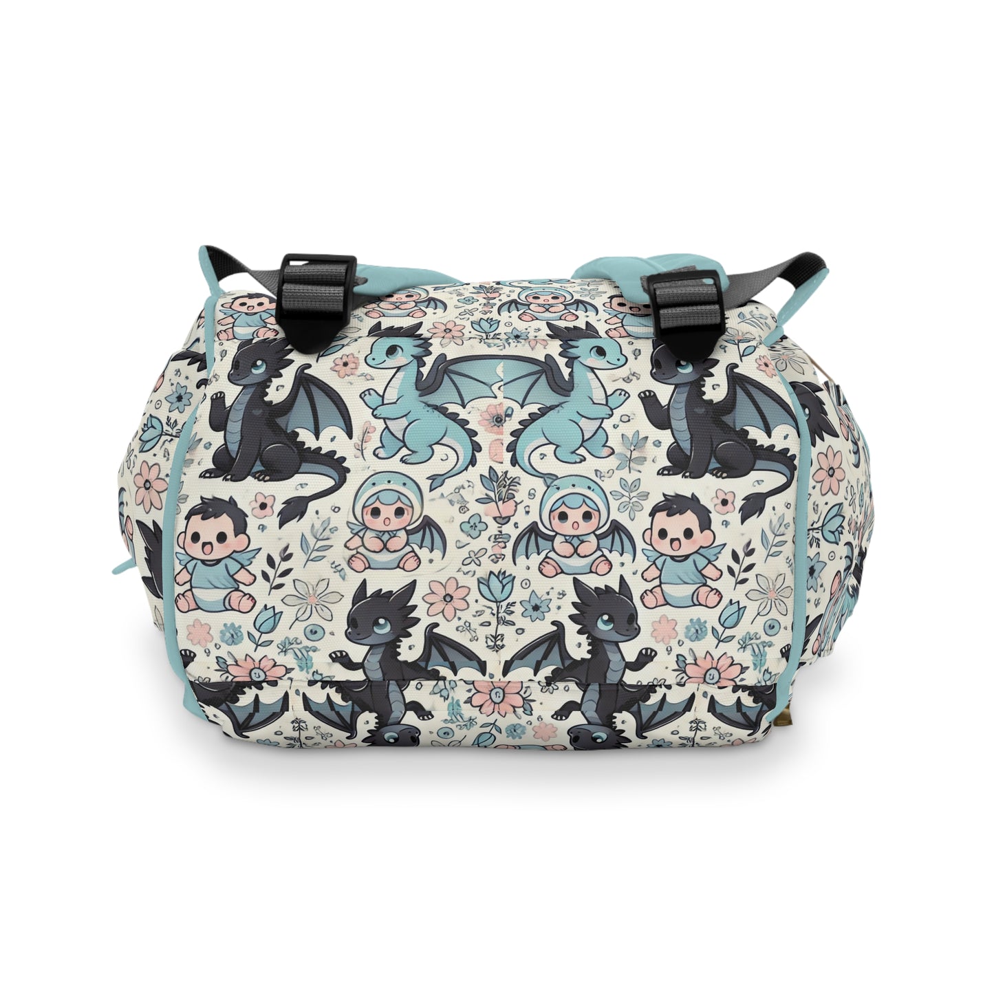Custom Multifunctional Diaper Backpack: Dragon Dreams