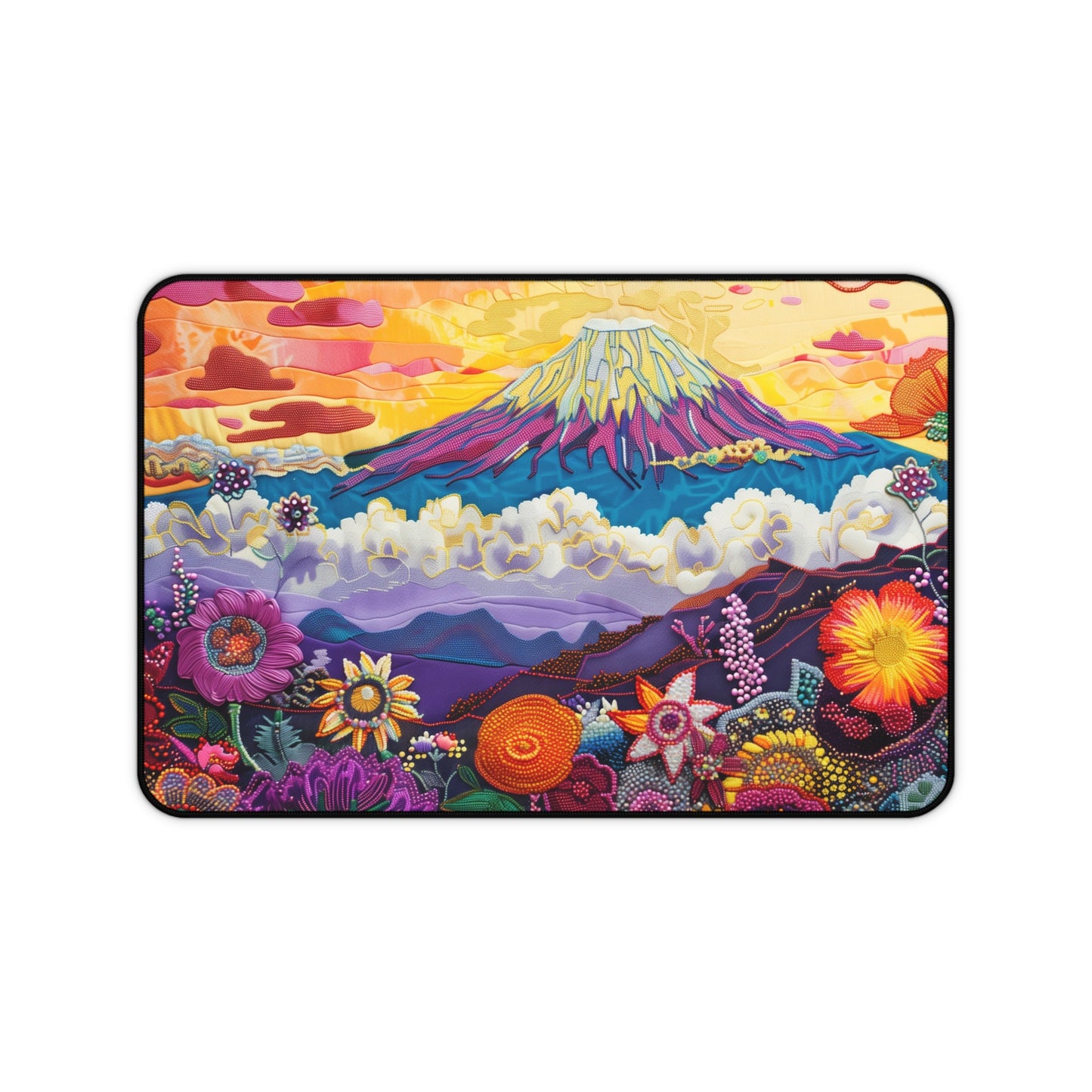 Gaming Desk Mat - Sunrise Majesty at Mount Kilimanjaro