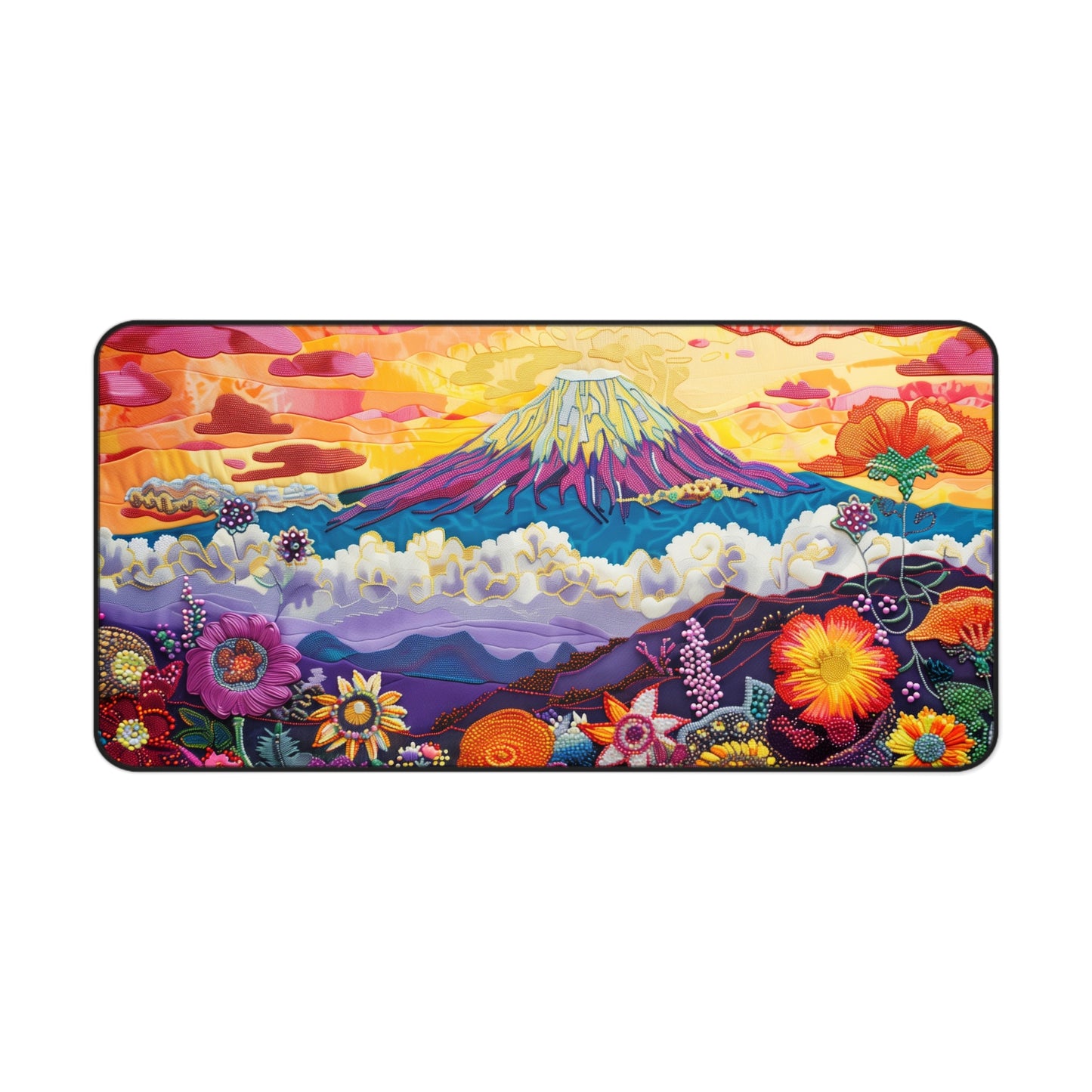 Gaming Desk Mat - Sunrise Majesty at Mount Kilimanjaro
