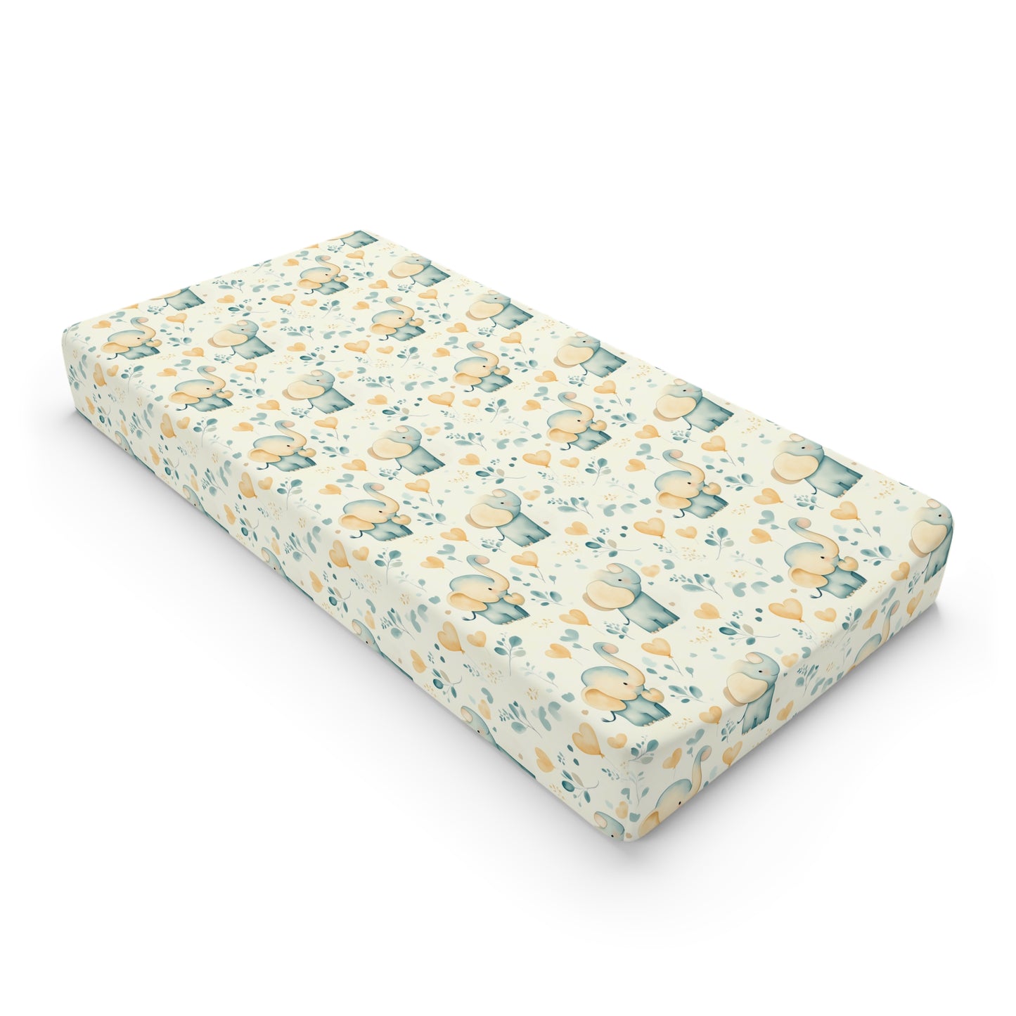 Custom Changing Pad Cover: Elephant Dreams