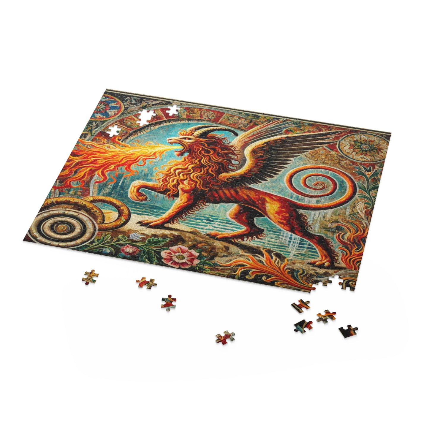 Chimera's Fiery Wrath - Puzzle (120, 252, 500-Piece)